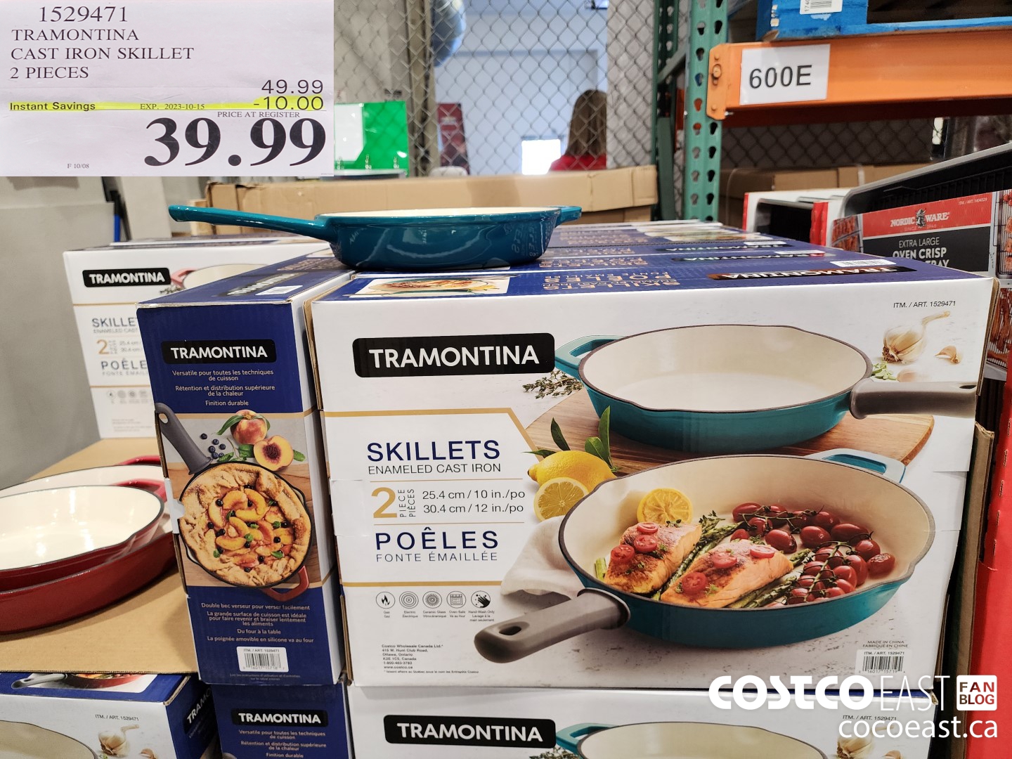 1529471 TRAMONTINA CAST IRON SKILLET 2 PIECES ($10.00 INSTANT SAVINGS EXPIRES ON 2023-10-15) $39.99