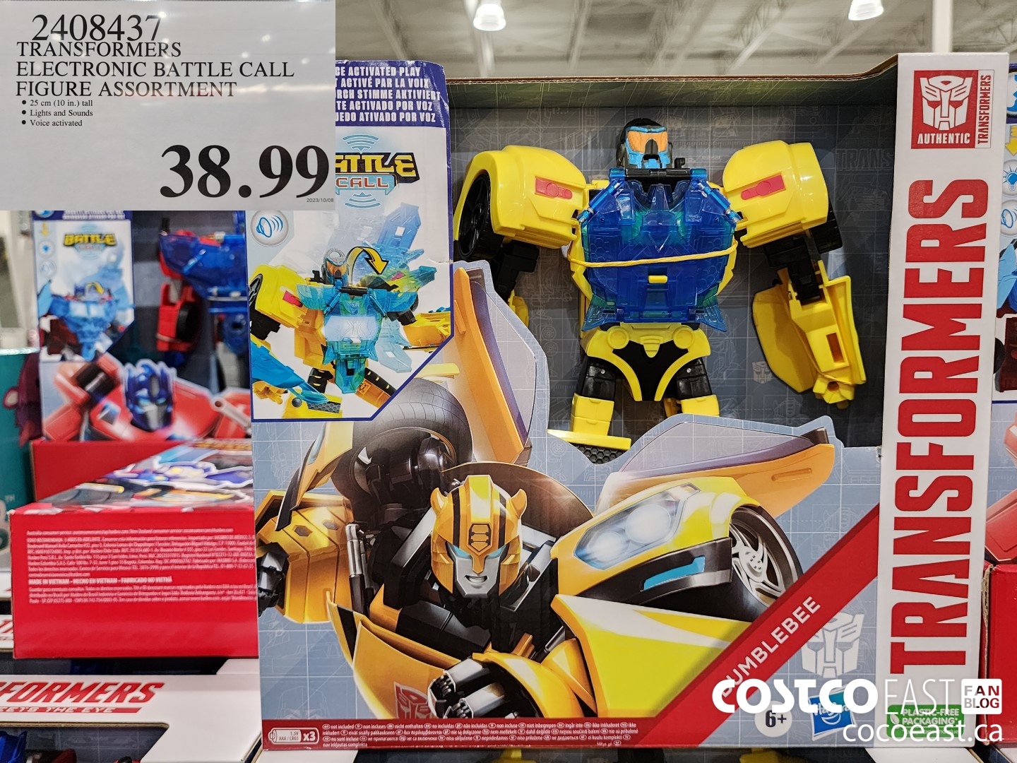 2408437 TRANSFORMERS ELECTRONIC BATTLE CALL FIGURE ASSORTMENT $38.99