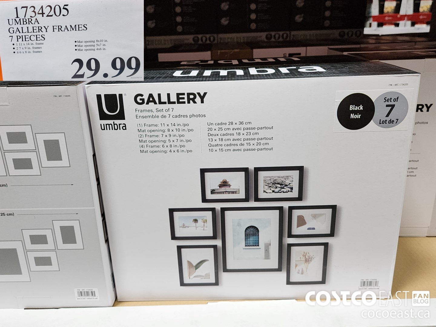 1734205 UMBRA GALLERY FRAMES 7 PIECES $29.99
