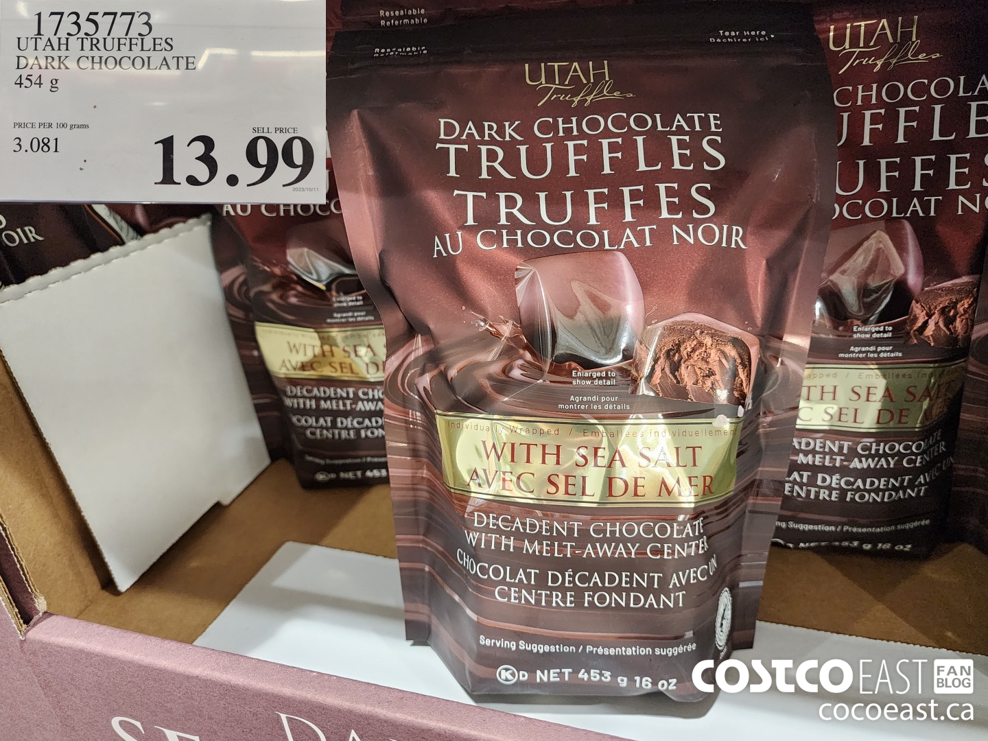 1735773 UTAH TRUFFLES DARK CHOCOLATE 454 g $13.99