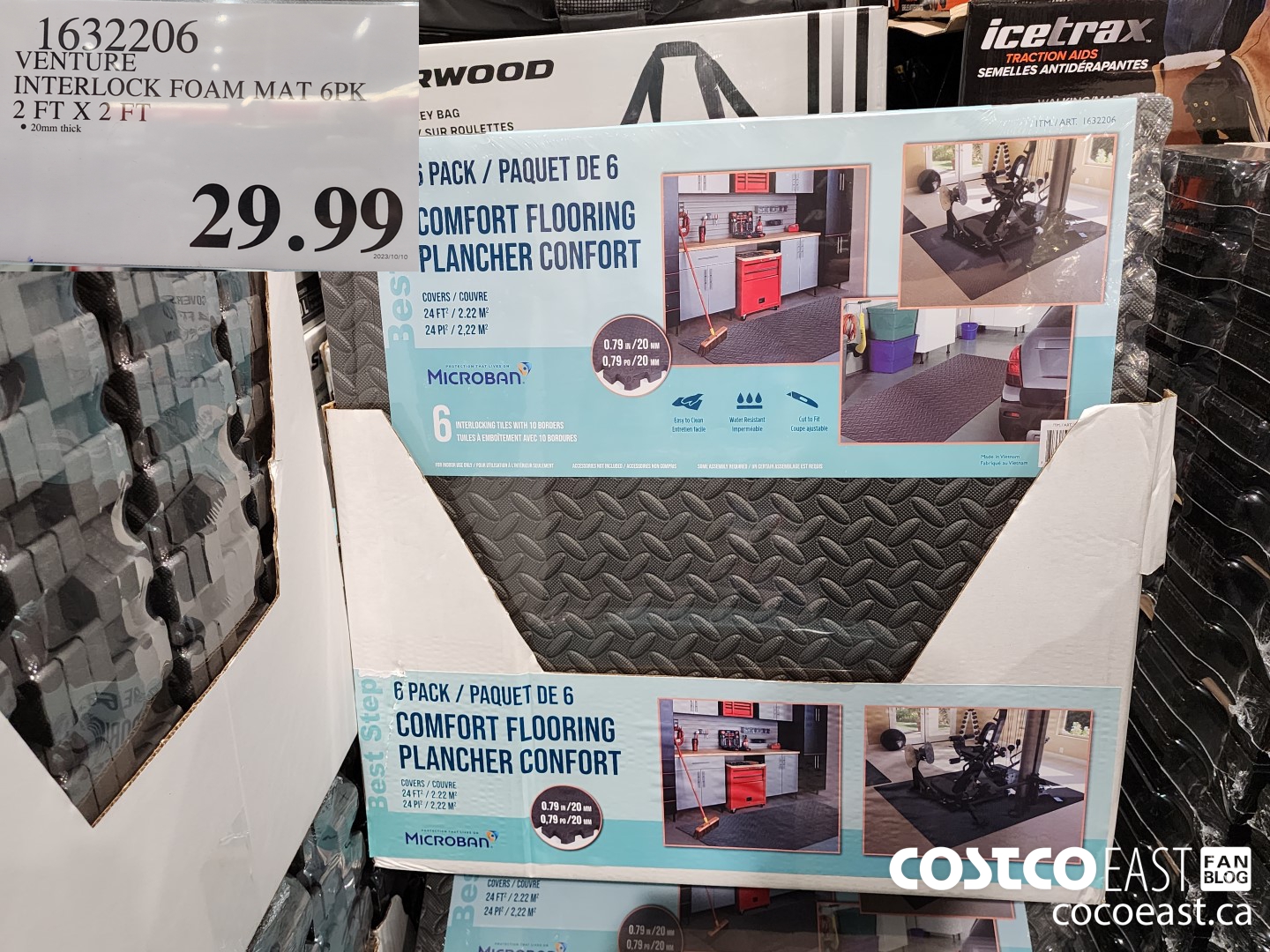 1632206 VENTURE INTERLOCK FOAM MAT 6PK 2 FT. X 2 FT. $29.99