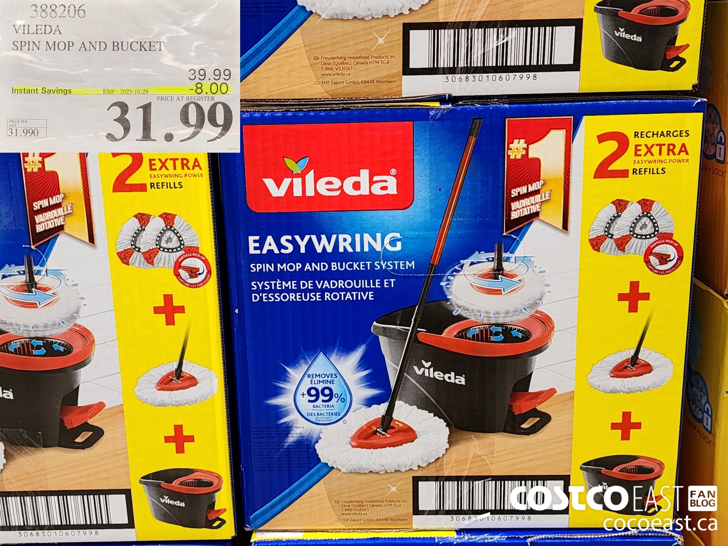 388206 VILEDA SPIN MOP AND BUCKET ($8.00 INSTANT SAVINGS EXPIRES ON 2023-10-29) $31.99