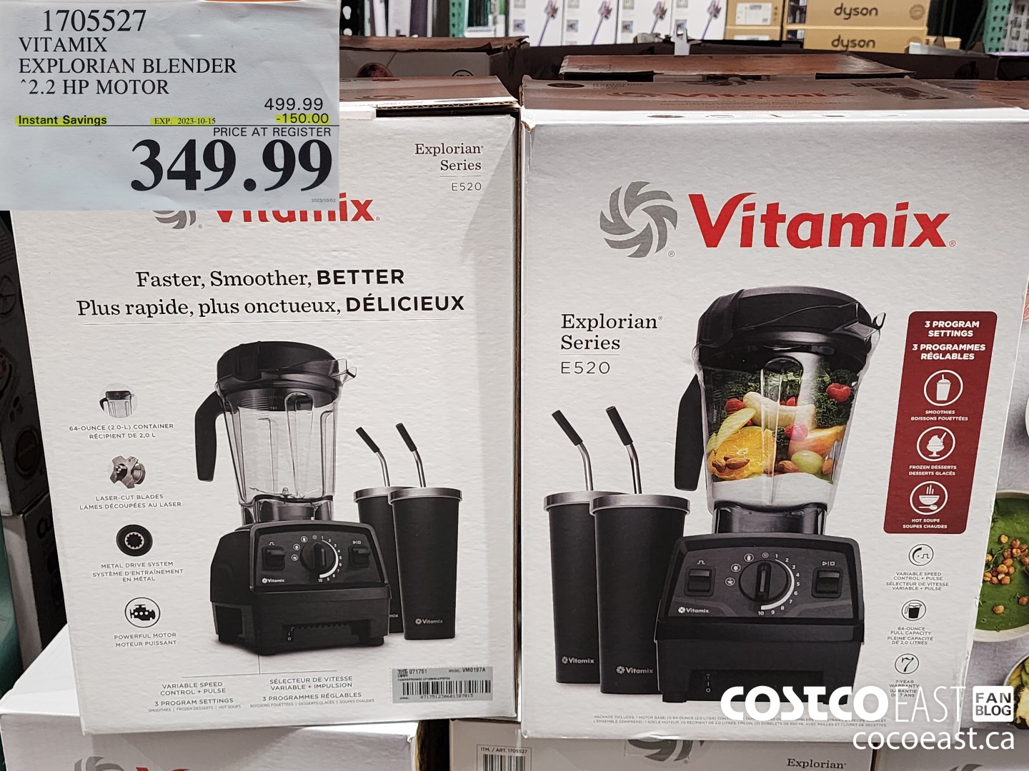 1705527 VITAMIX EXPLORIAN BLENDER “2.2 HP MOTOR ($150.00 INSTANT SAVINGS EXPIRES ON 2023-10-15) $349.99