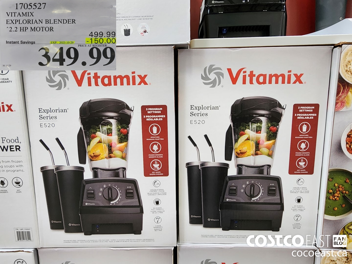 1705527 VITAMIX EXPLORIAN BLENDER “2.2 HP MOTOR ($150.00 INSTANT SAVINGS EXPIRES ON 2023-10-29) $349.99