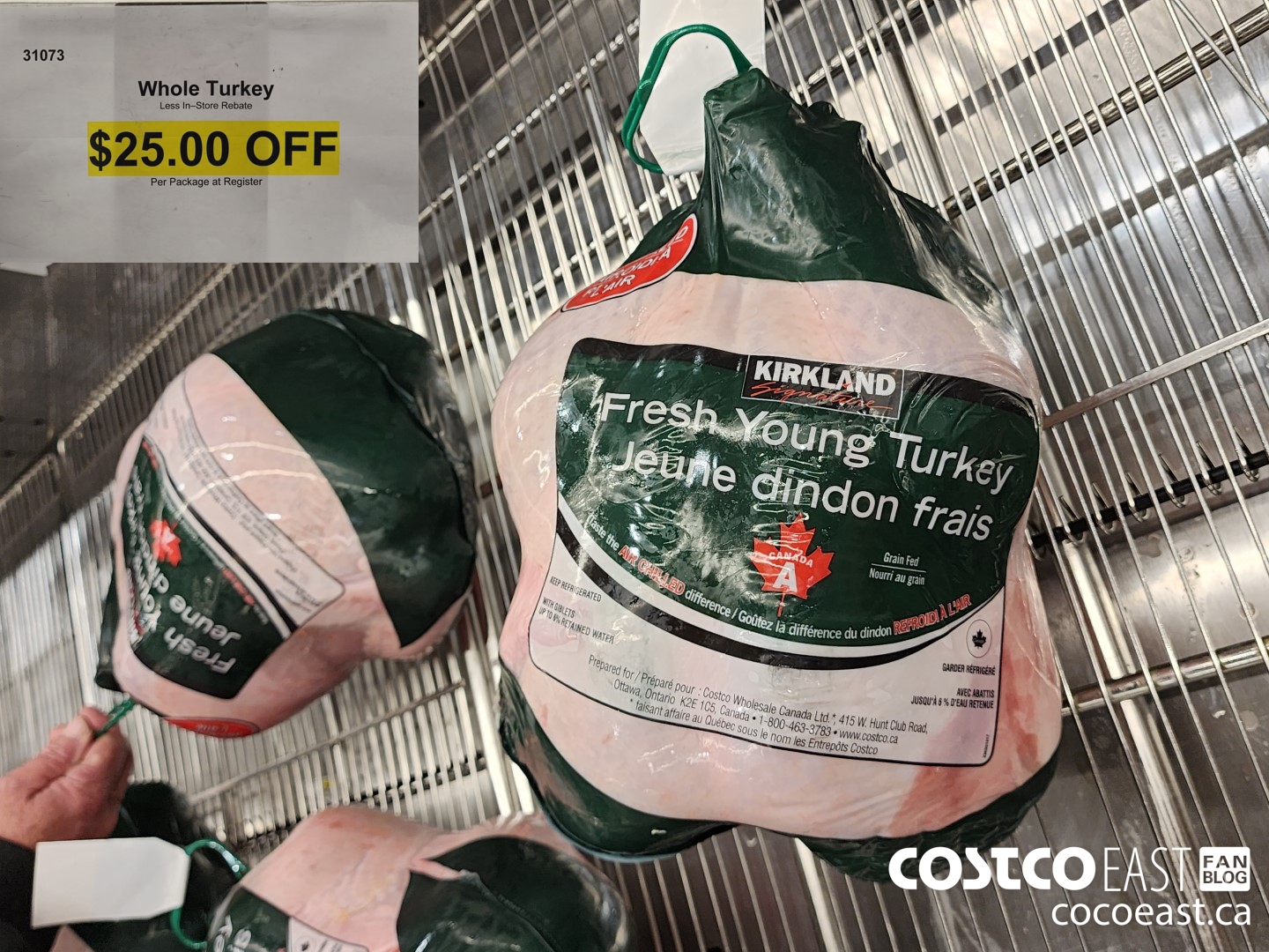 31073 WHOLE TURKEY ($25.00 INSTANT SAVINGS)