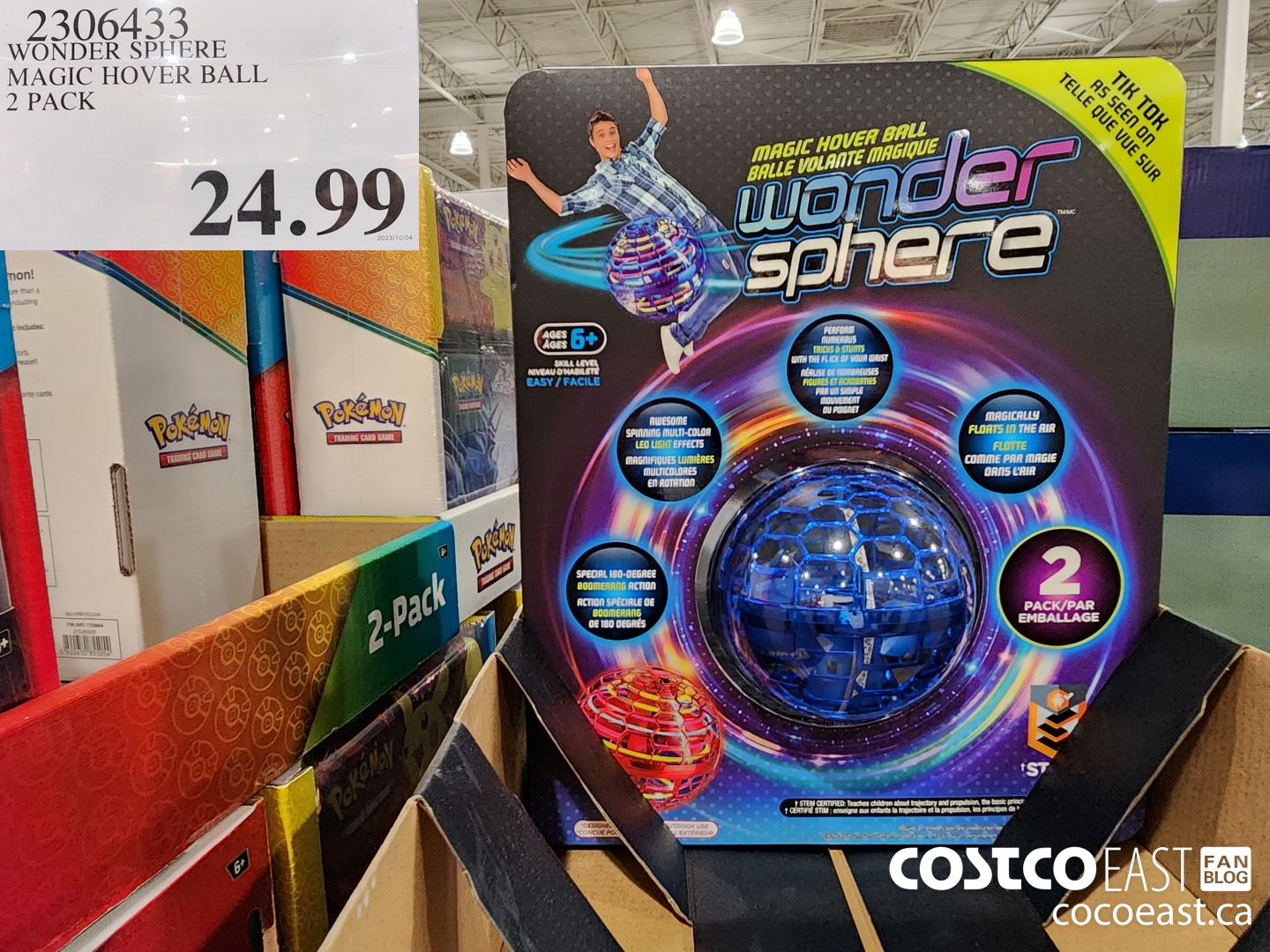 2306433 WONDER SPHERE MAGIC HOVER BALL 2 PACK $24.99
