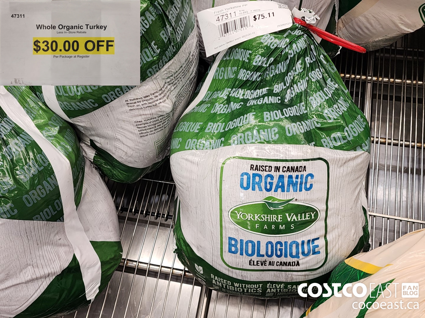 47311 Whole Organic Turkey ($30.00 INSTANT SAVINGS)