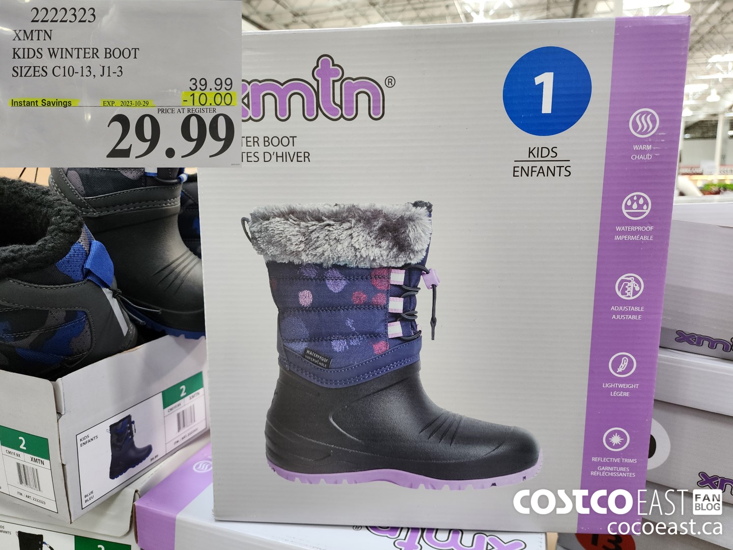 2222323 XMTN KIDS WINTER BOOT SIZES C10-13, J1-3 ($10.00 INSTANT SAVINGS EXPIRES ON 2023-10-29) $29.99