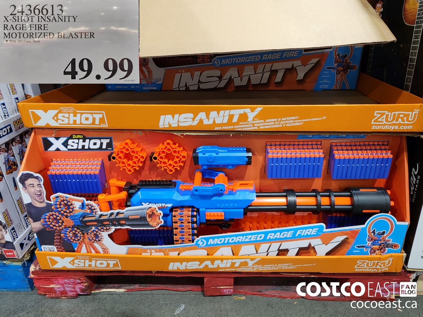2436613 X-SHOT INSANITY RAGE FIRE MOTORIZED BLASTER $49.99