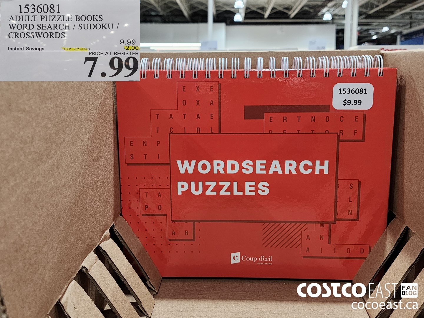 15360381 ADULT PUZZLE BOOKS WORD SEARCH / SUDOKU / CROSSWORDS ($2.00 INSTANT SAVINGS EXPIRES ON 2023-12-03) $7.99