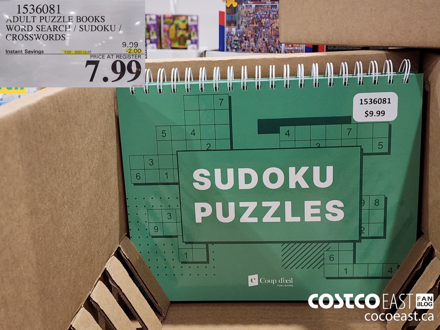 1536081 ADULT PUZZLE BOOKS WORD SEARCH / SUDOKU / CROSSWORDS ($2.00 INSTANT SAVINGS EXPIRES ON 2023-12-03) $7.99