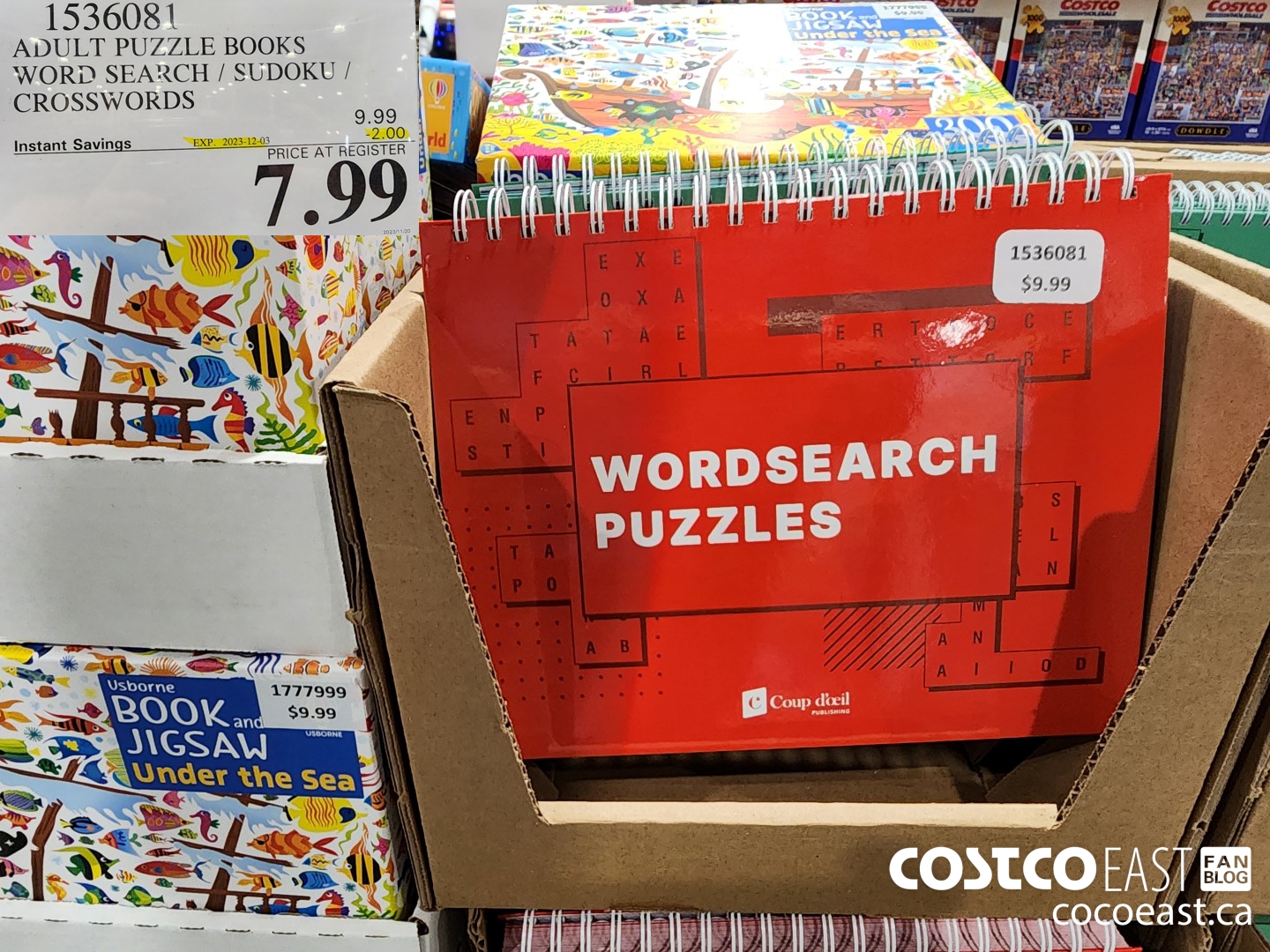 1536081 ADULT PUZZLE BOOKS WORD SEARCH / SUDOKU / CROSSWORDS ($2.00 INSTANT SAVINGS EXPIRES ON 2023-12-03) $7.99