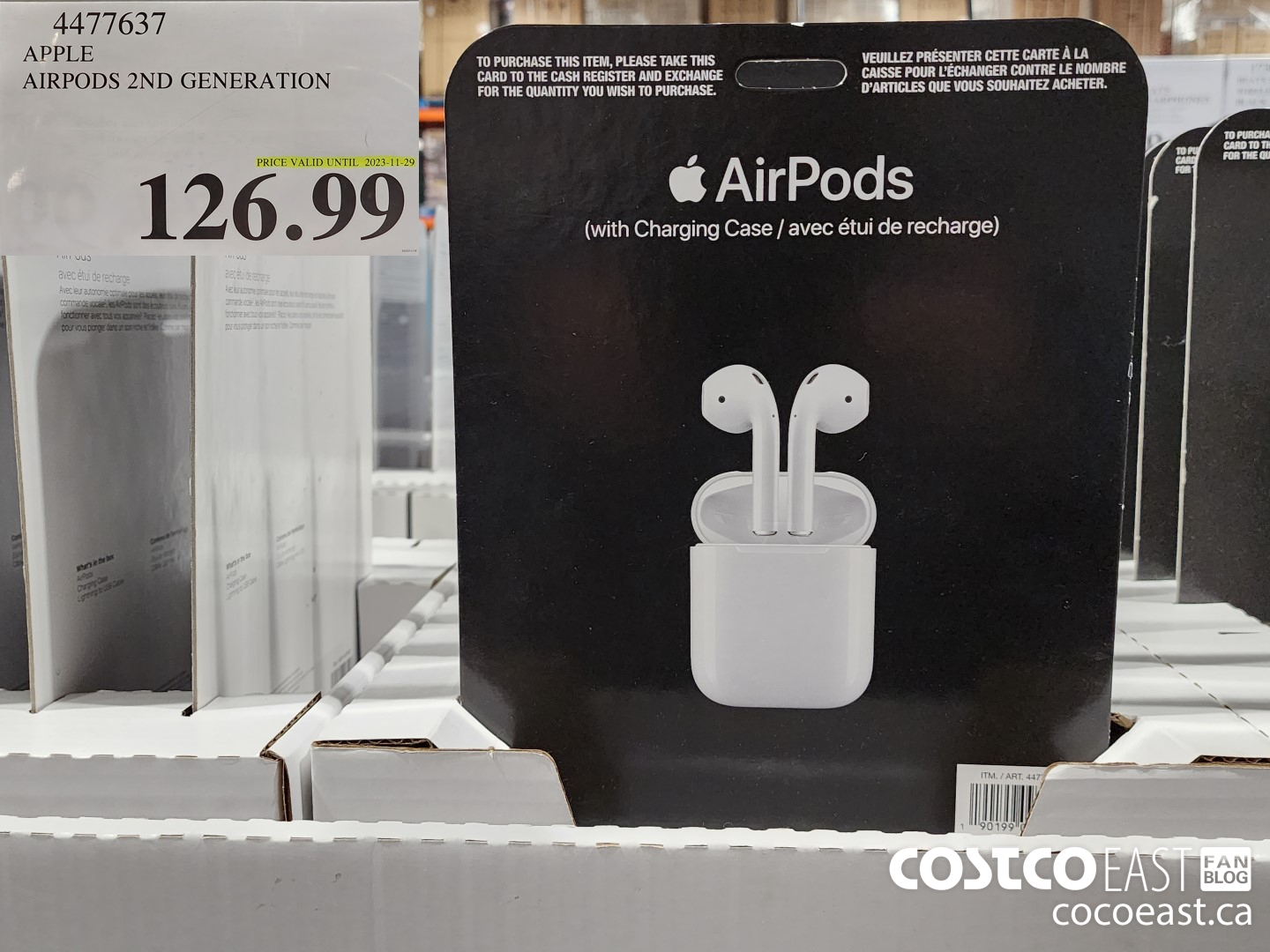 4477637 APPLE AIRPODS 2ND GENERATION $126.99