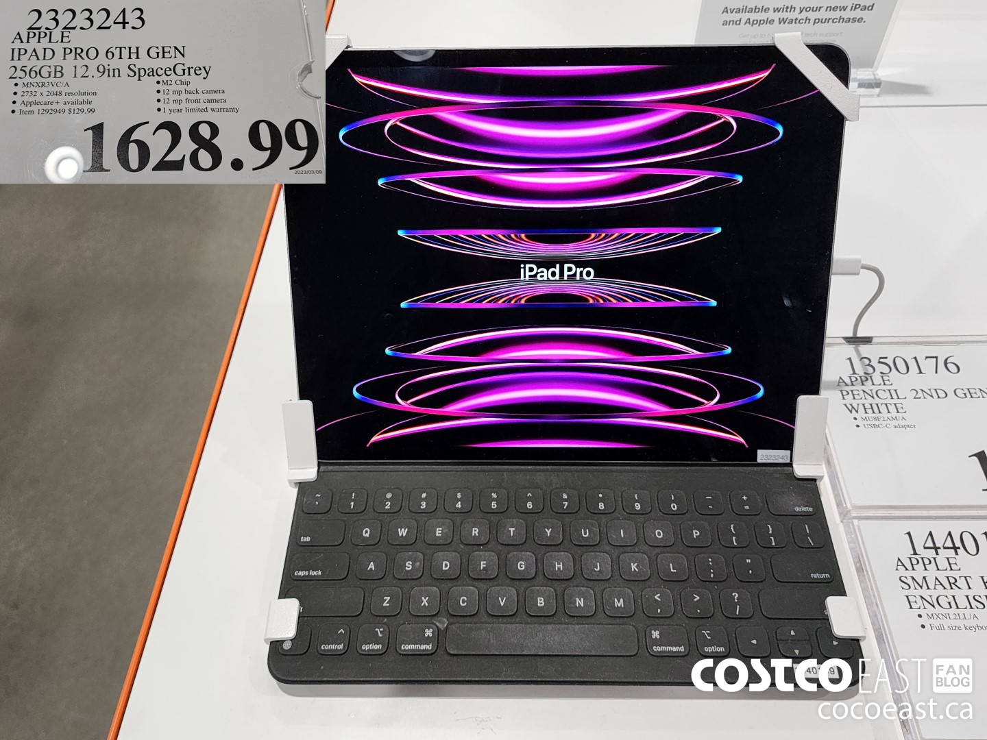 2323243 APPLE IPAD PRO 6TH GEN 256GB 12.9IN SPACE GREY $1628.99