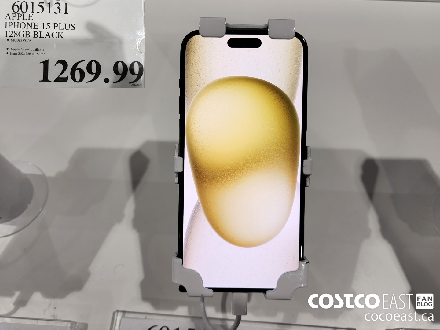 6015131 APPLE IPHONE 15 PLUS 128GB BLACK $1269.99