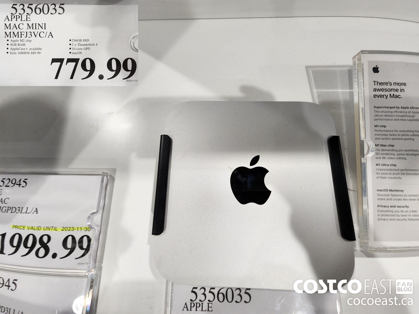 5356035 APPLE MAC MINI MMFJ3VC/A $779.99