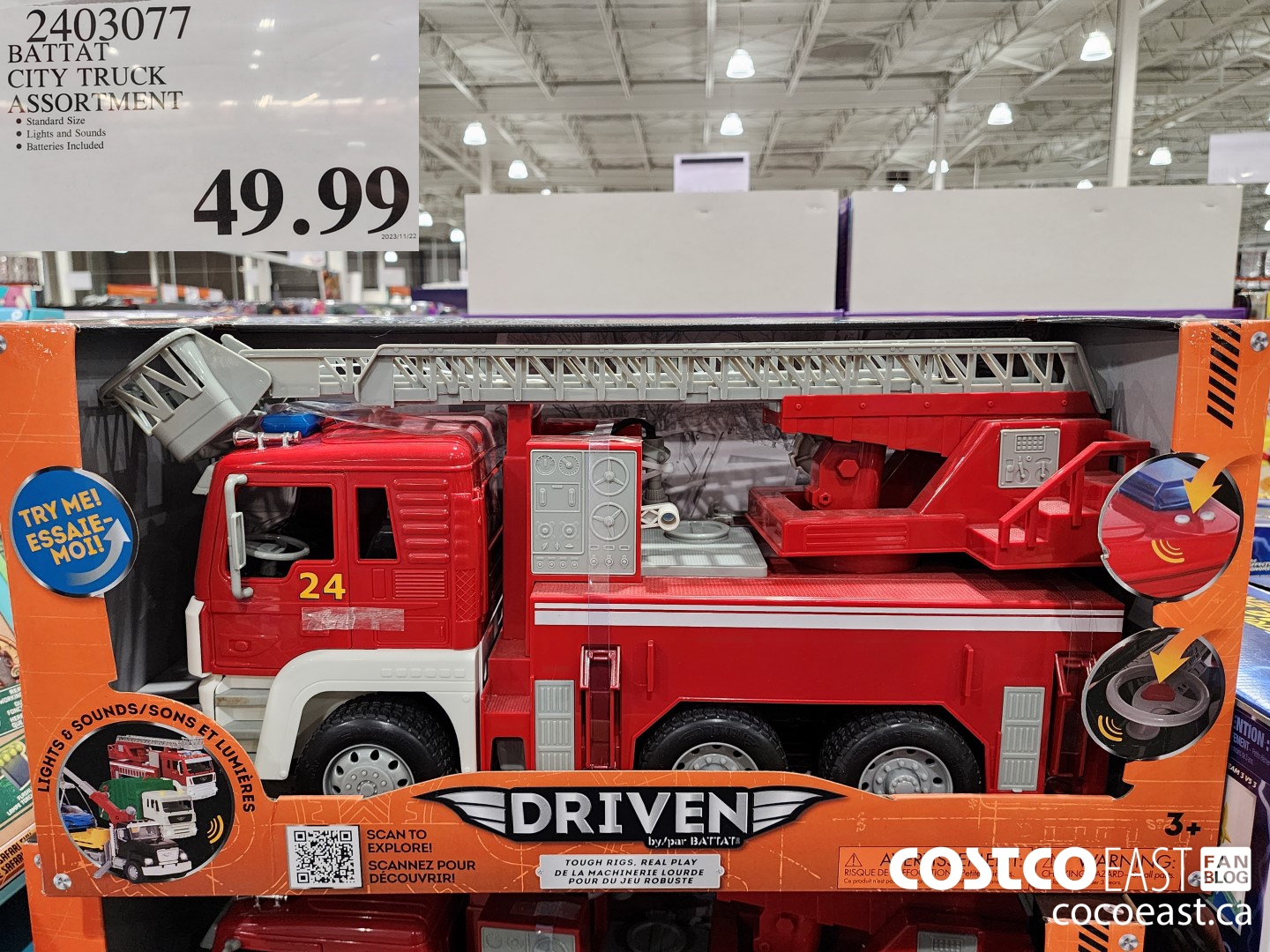 2403077 BATTAT CITY TRUCK ASSORTMENT $49.99