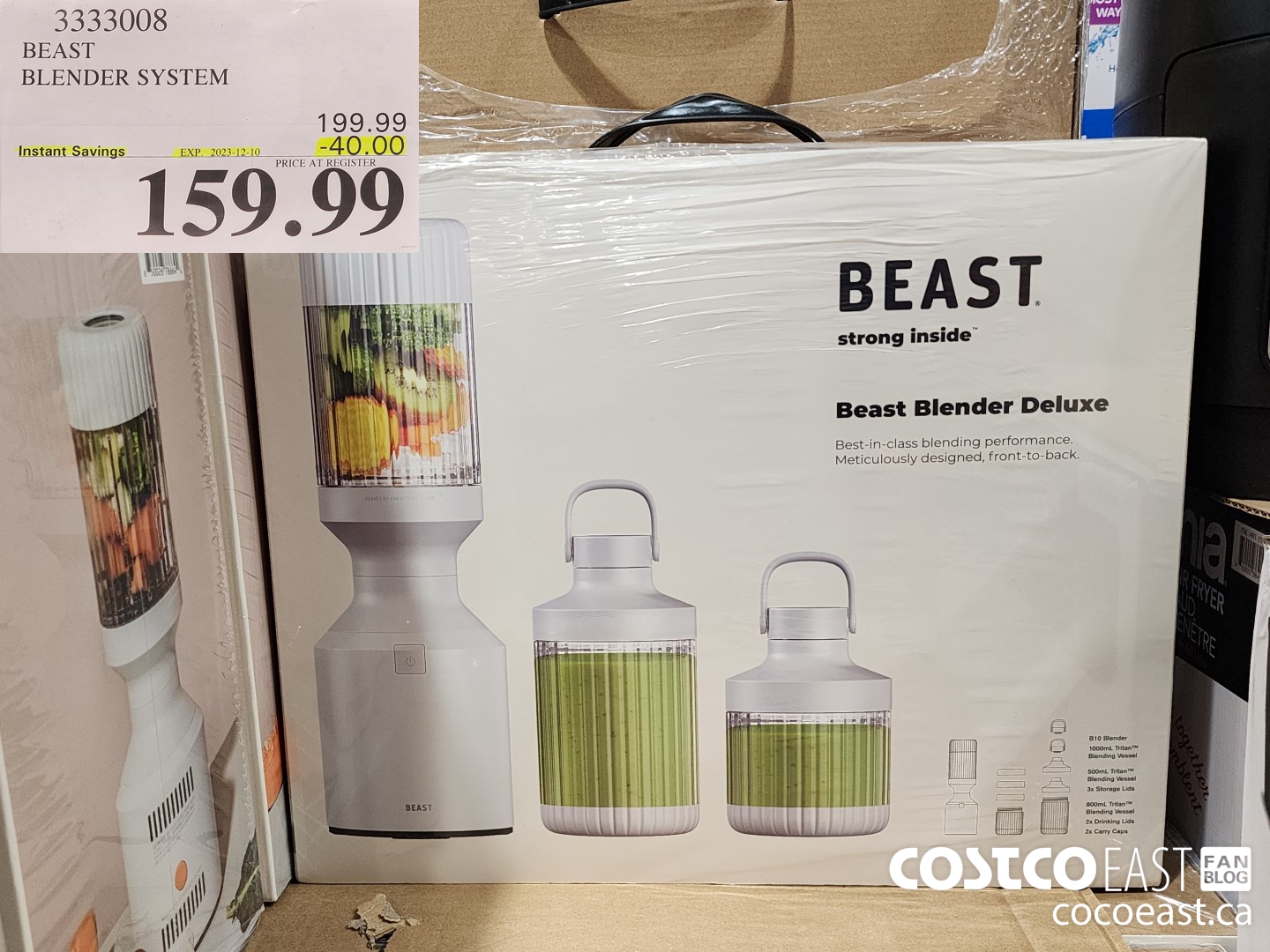 3333008 BEAST BLENDER SYSTEM ($40.00 INSTANT SAVINGS EXPIRES ON 2023-12-10) $159.99