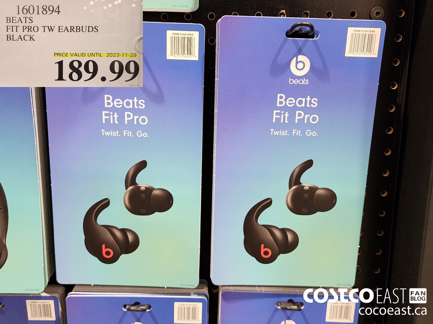 1601894 BEATS FIT PRO TW EARBUDS BLACK $189.99