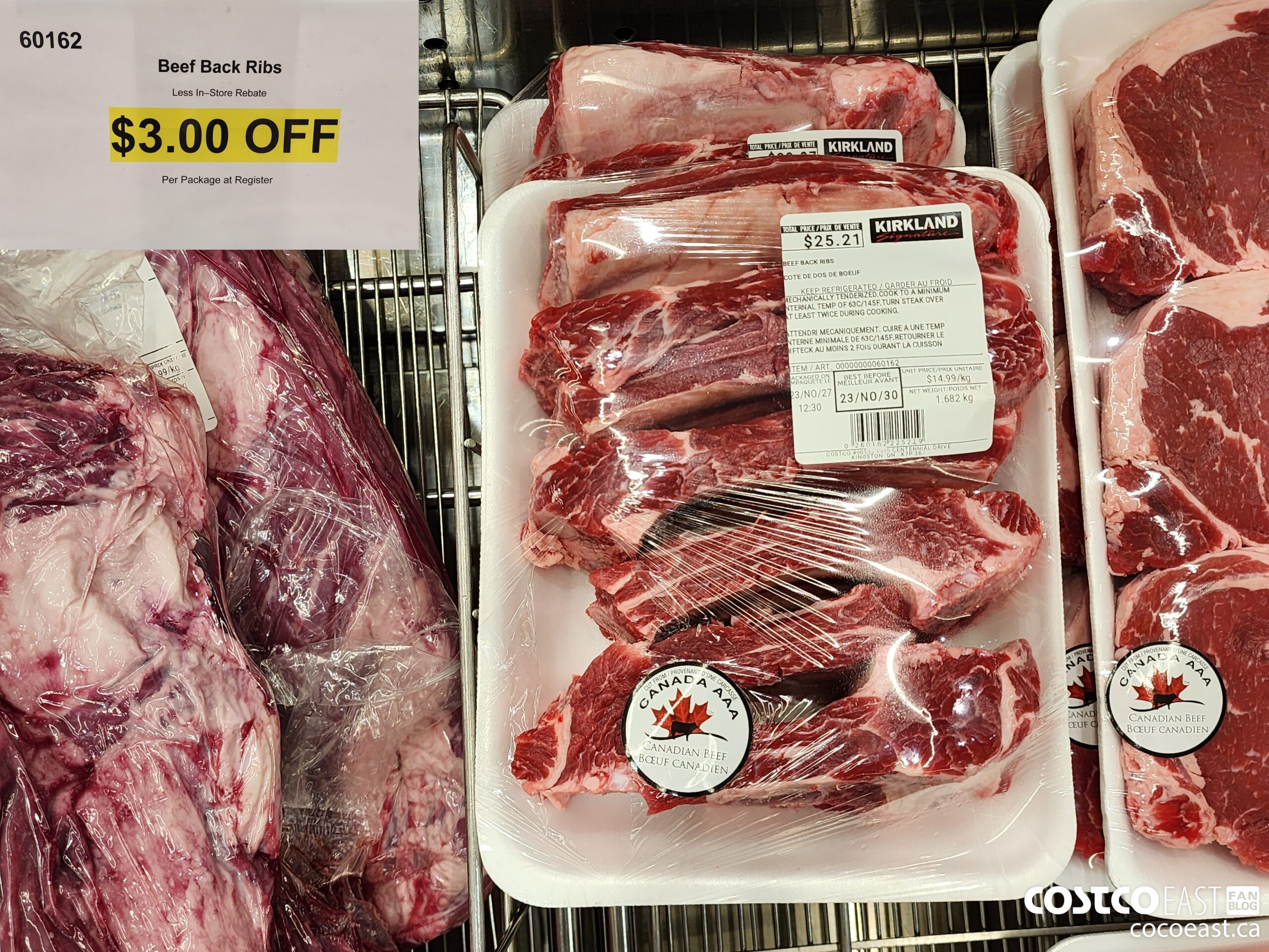60162 BEEF BACK RIBS ($3.00 INSTANT SAVINGS)