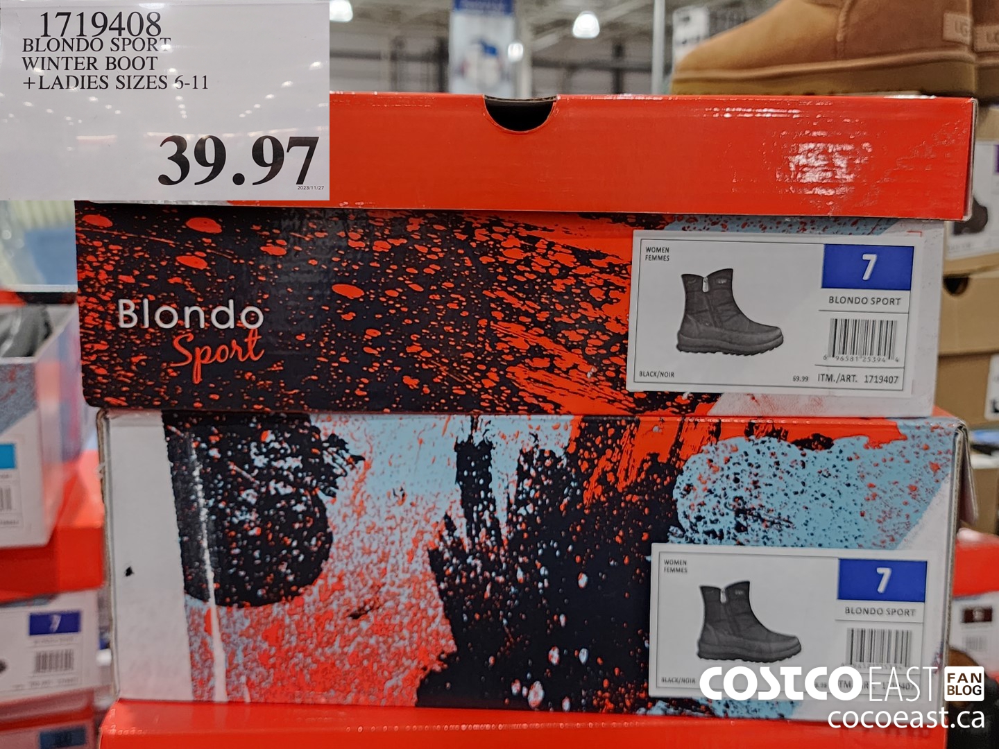 1719408 BLONDO SPORT WINTER BOOT + LADIES SIZES 5-11 $39.97