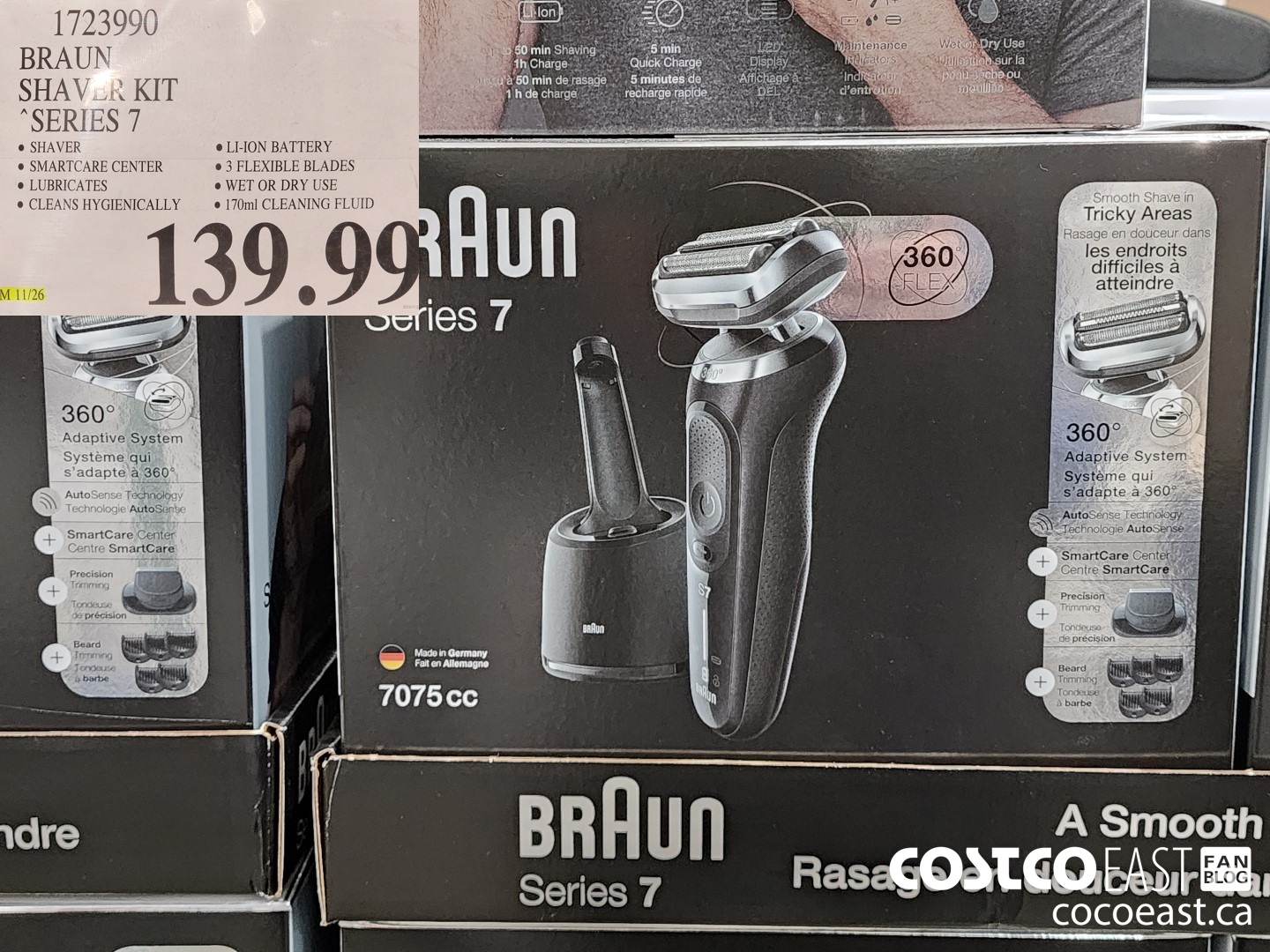 1723990 BRAUN SHAVER KIT SERIES 7 $139.99