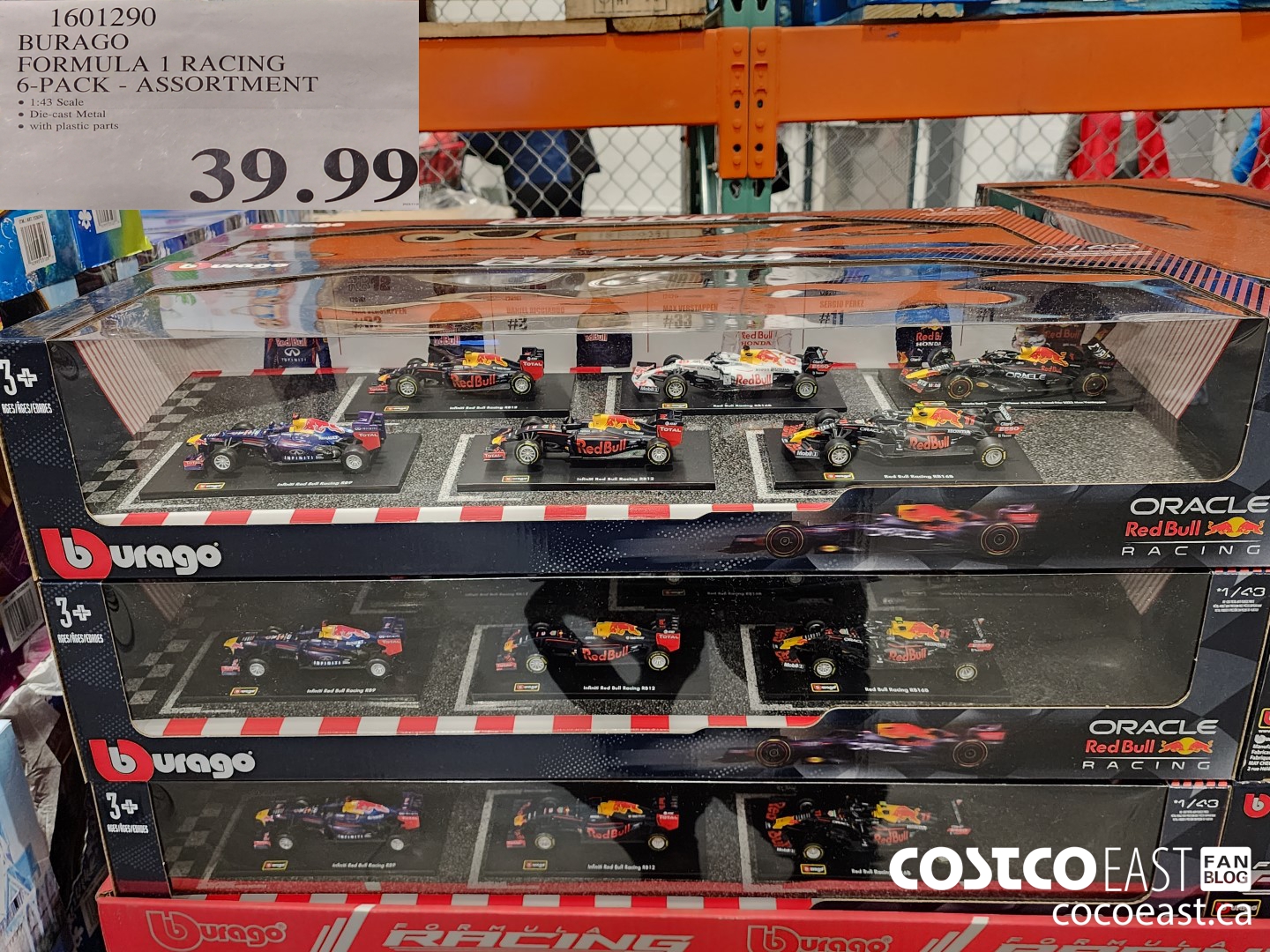 1601290 BURAGO FORMULA 1 RACING 6-PACK - ASSORTMENT $39.99