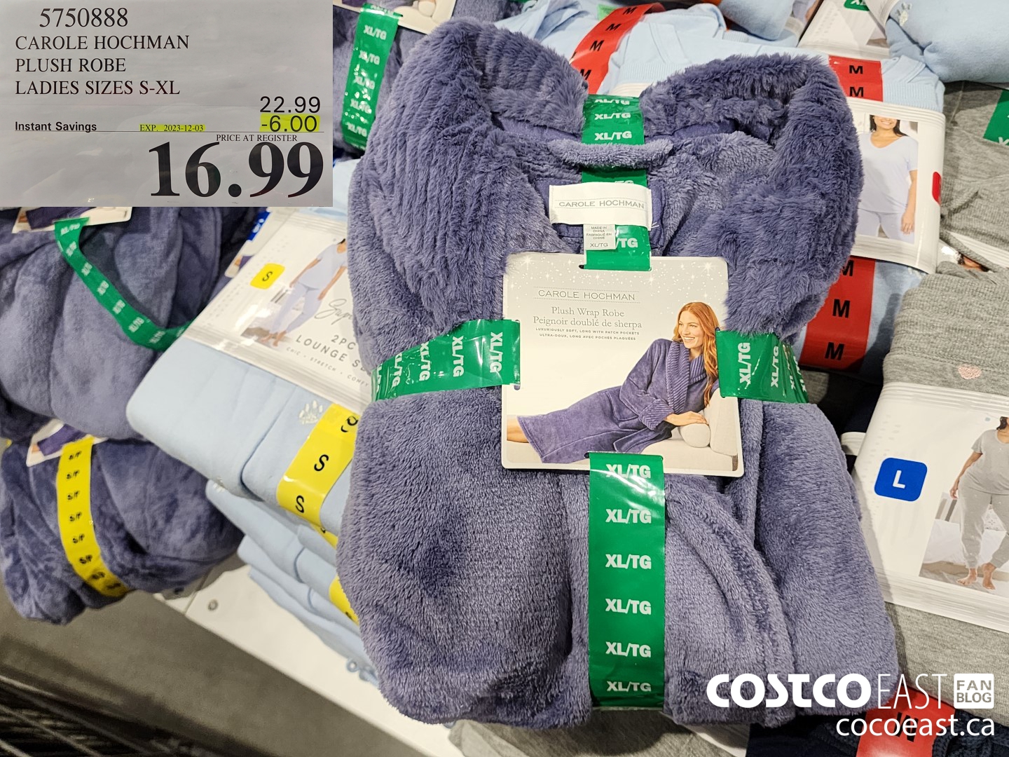 5750888 CAROLE HOCHMAN ROBE LADIES SIZES S-XL ($6.00 INSTANT SAVINGS EXPIRES ON 2023-12-03) $16.99