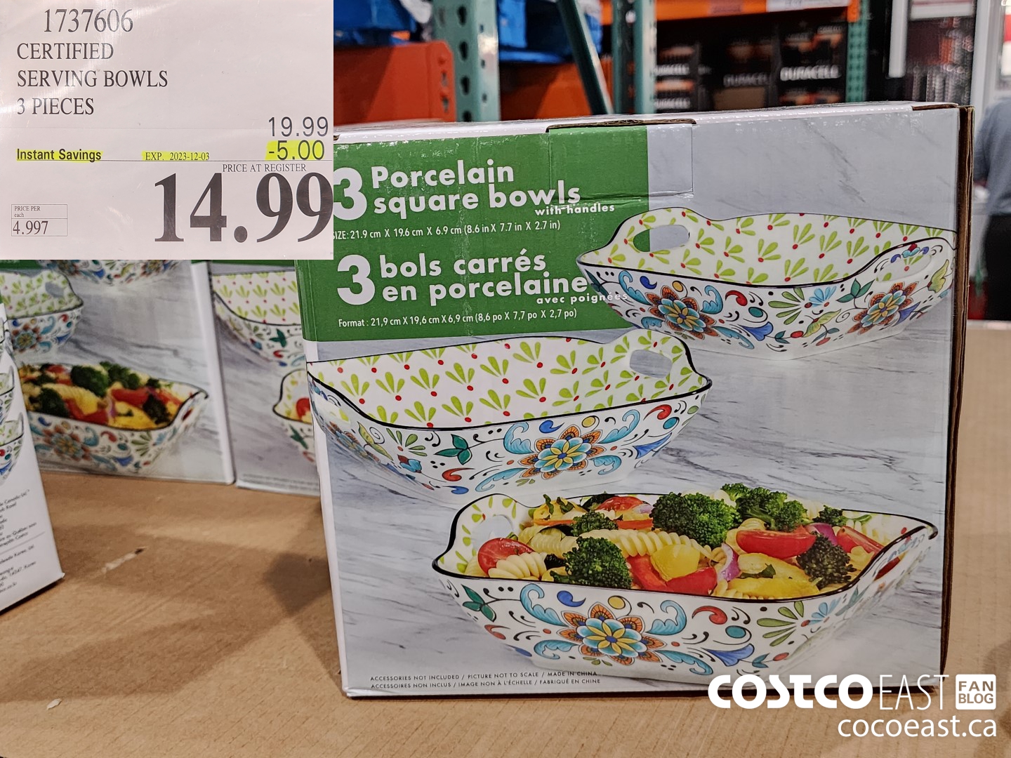 1737606 CERTIFIED SERVING BOWLS 3 PIECES ($5.00 INSTANT SAVINGS EXPIRES ON 2023-12-03) $14.99
