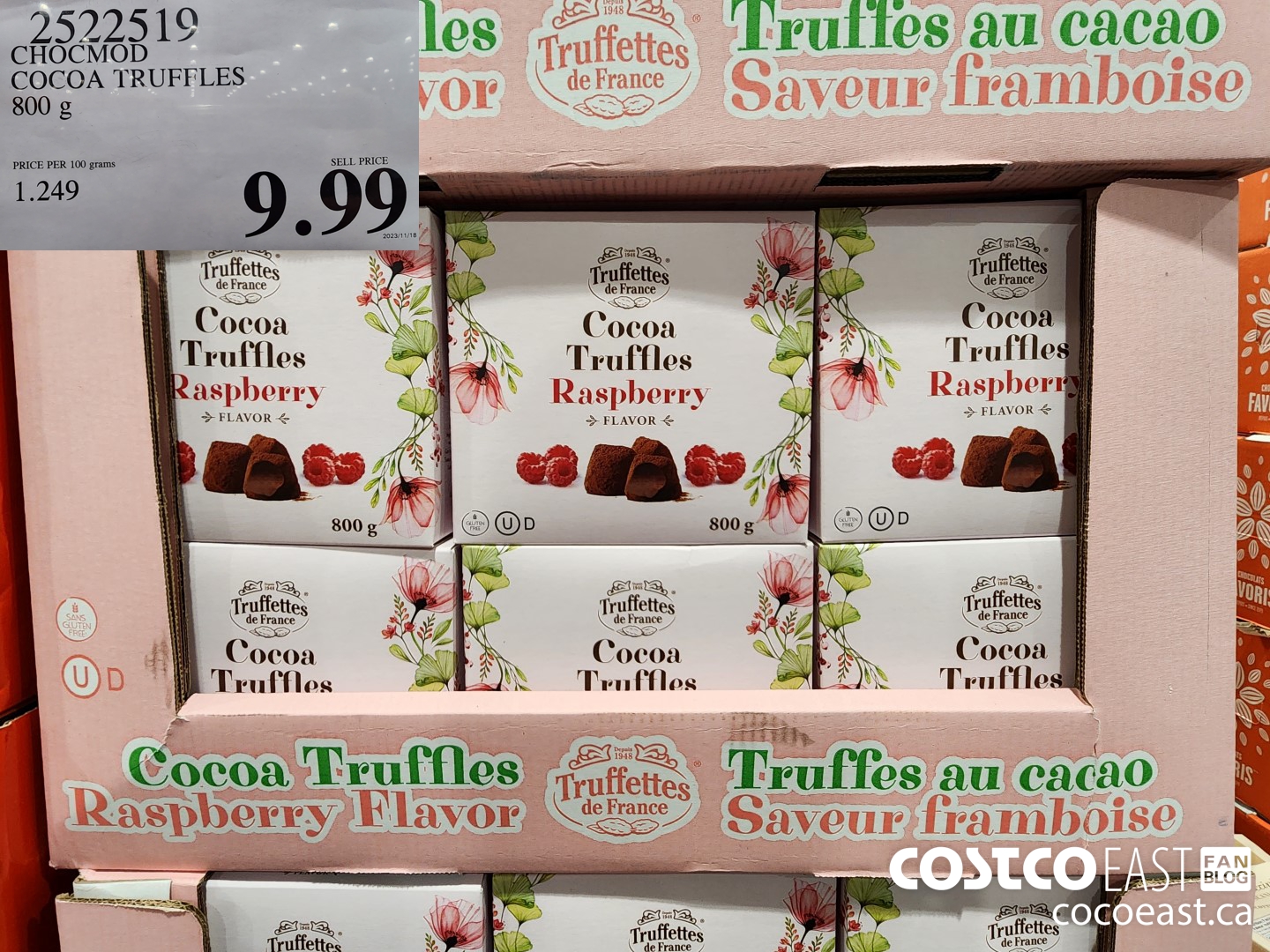 2522519 CHOCMOD COCOA TRUFFLES 800 g $9.99