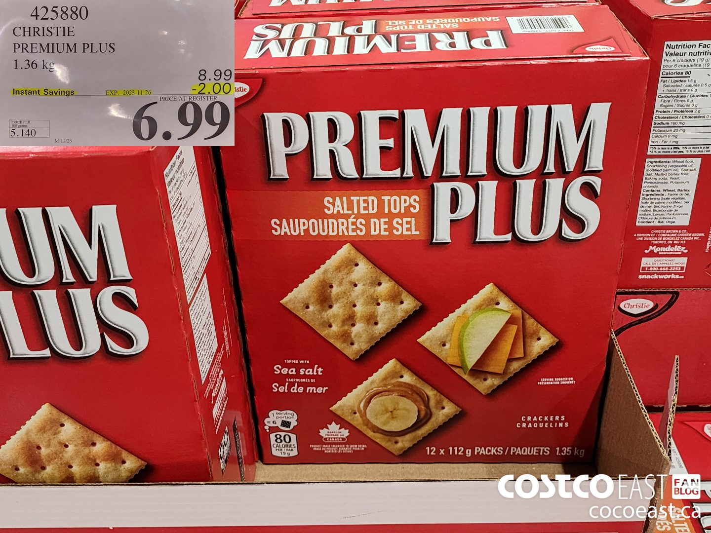 425880 CHRISTIE PREMIUM PLUS 1.36 kg ($2.00 INSTANT SAVINGS EXPIRES ON 2023-11-26) $6.99