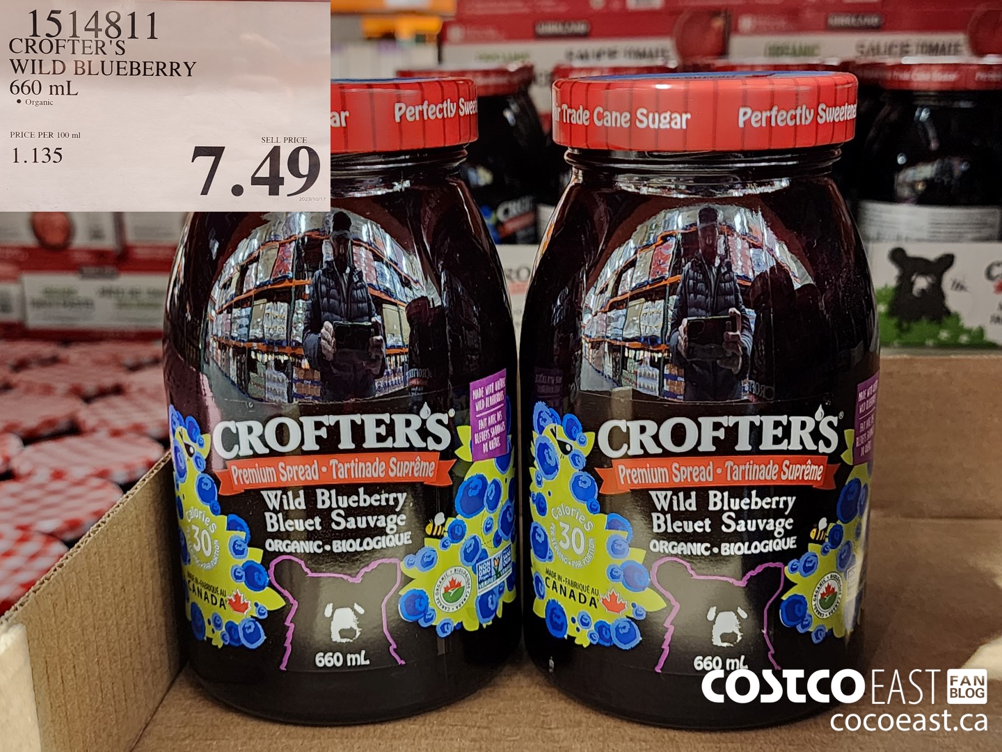 1514811 CROFTER'S WILD BLUEBERRY 660 mL $7.49