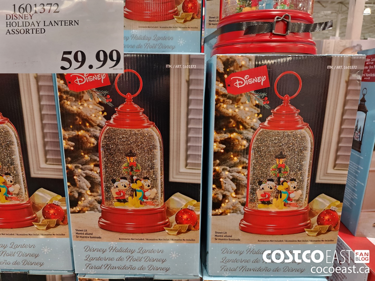1601372 DISNEY HOLIDAY LANTERN ~ ASSORTED $59.99