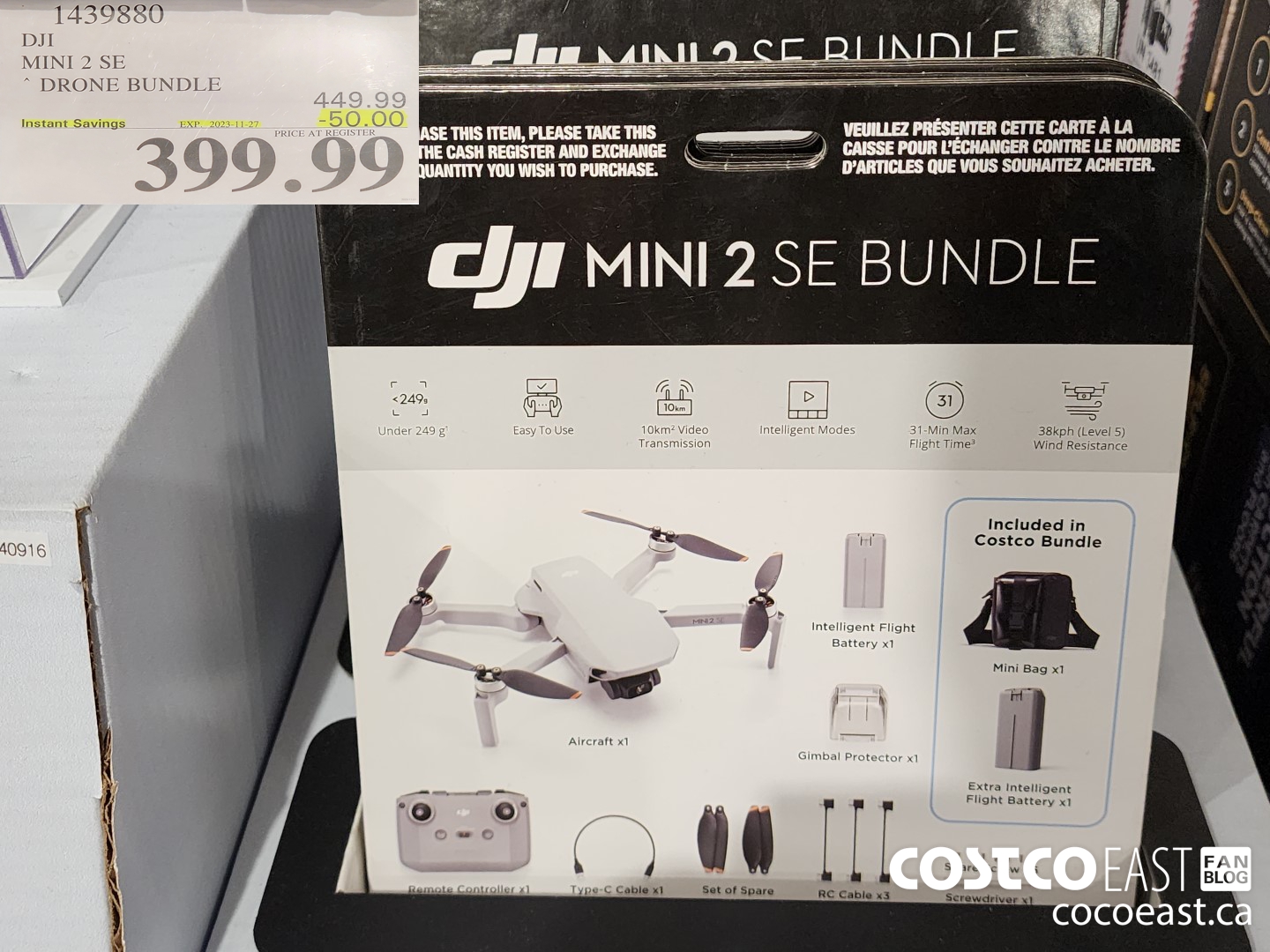 1439880 DJI MINI 2 SE DRONE BUNDLE ($50.00 INSTANT SAVINGS EXPIRES ON 2023-11-27) $399.99