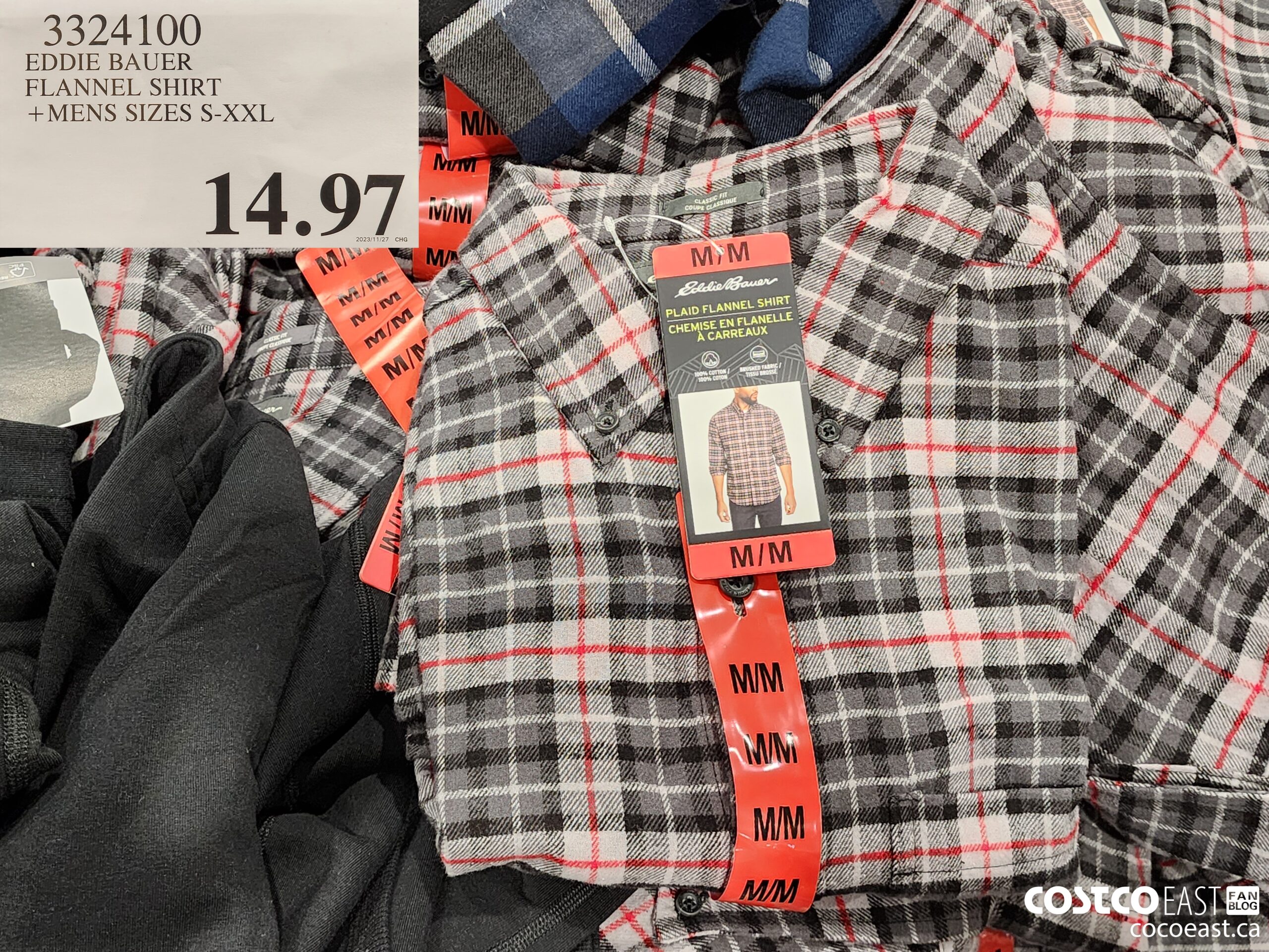 3324100 EDDIE BAUER FLANNEL SHIRT +MENS SIZES S-XXL $14.97