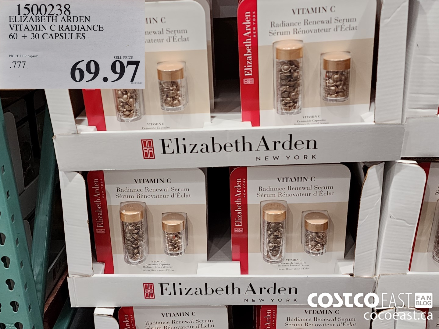 1500238 ELIZABETH ARDEN VITAMIN C RADIANCE 60 + 30 CAPSULES $69.97