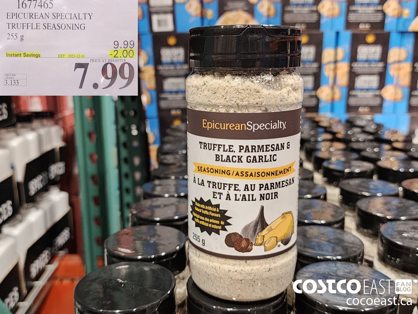 1677465 EPICUREAN SPECIALTY TRUFFLE SEASONING 255 G ($7.99 INSTANT SAVINGS EXPIRES ON 2023-12-10) $7.99