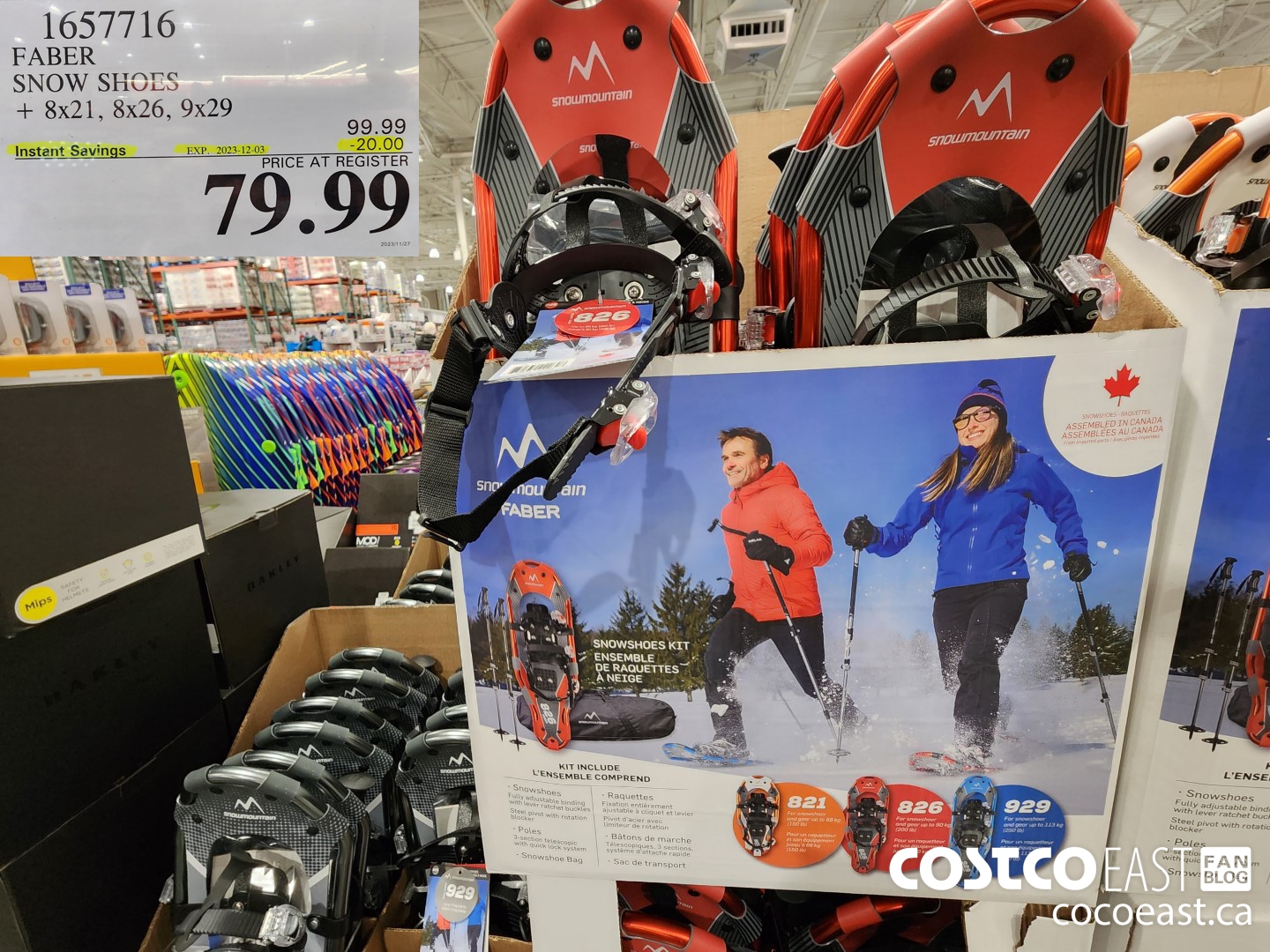 1657716 FABER SNOW SHOES 8x21, 8x26, 9X29 ($20.00 INSTANT SAVINGS EXPIRES ON 2023-12-03) $79.99