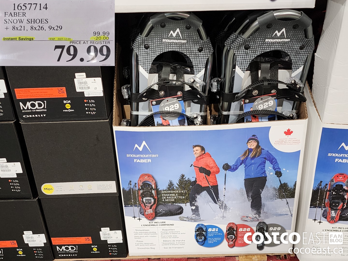 1657714 FABER SNOW SHOES + 8X21, 8x26, 9X29 ($20.00 INSTANT SAVINGS EXPIRES ON 2023-12-03) $79.99