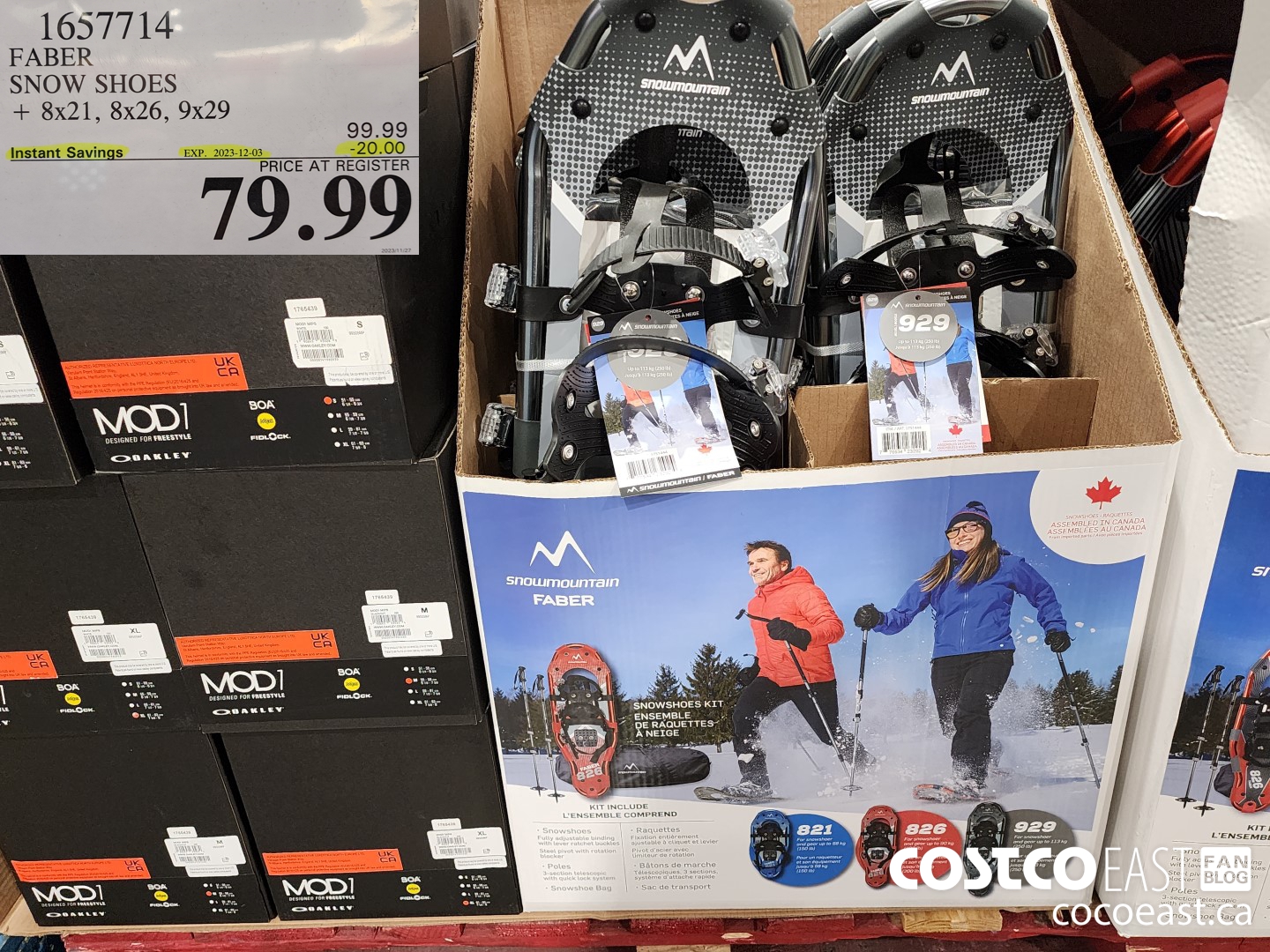 1657714 FABER SNOW SHOES + 8X21, 8x26, 9X29 ($20.00 INSTANT SAVINGS EXPIRES ON 2023-12-03) $79.99