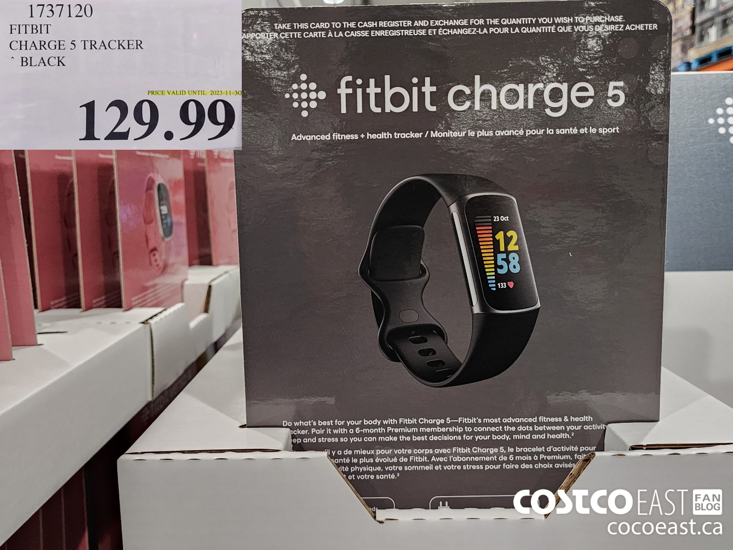 1737120 FITBIT CHARGE 5 TRACKER BLACK $129.99