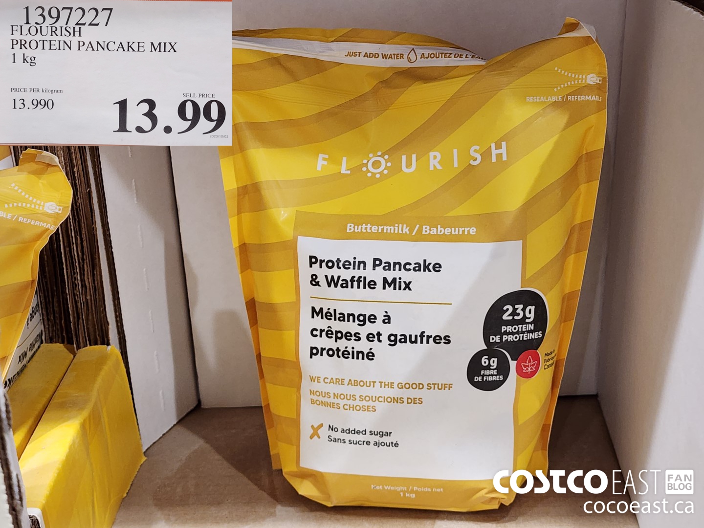 1397227 FLOURISH PROTEIN PANCAKE MIX 1KG $13.99