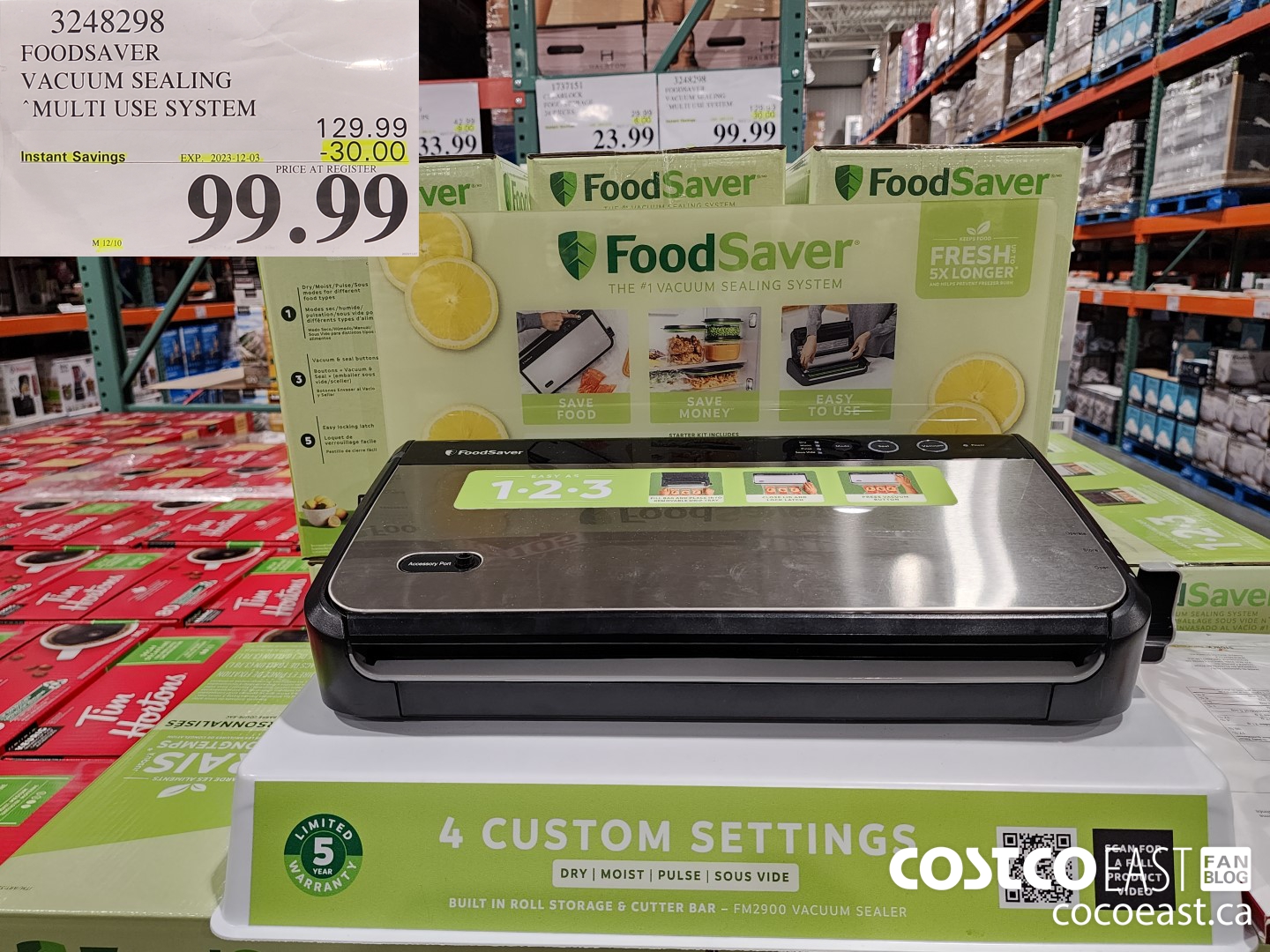 3248298 FOODSAVER VACUUM SEALING “MULTI USE SYSTEM ($30.00 INSTANT SAVINGS EXPIRES ON 2023-12-03) $99.99