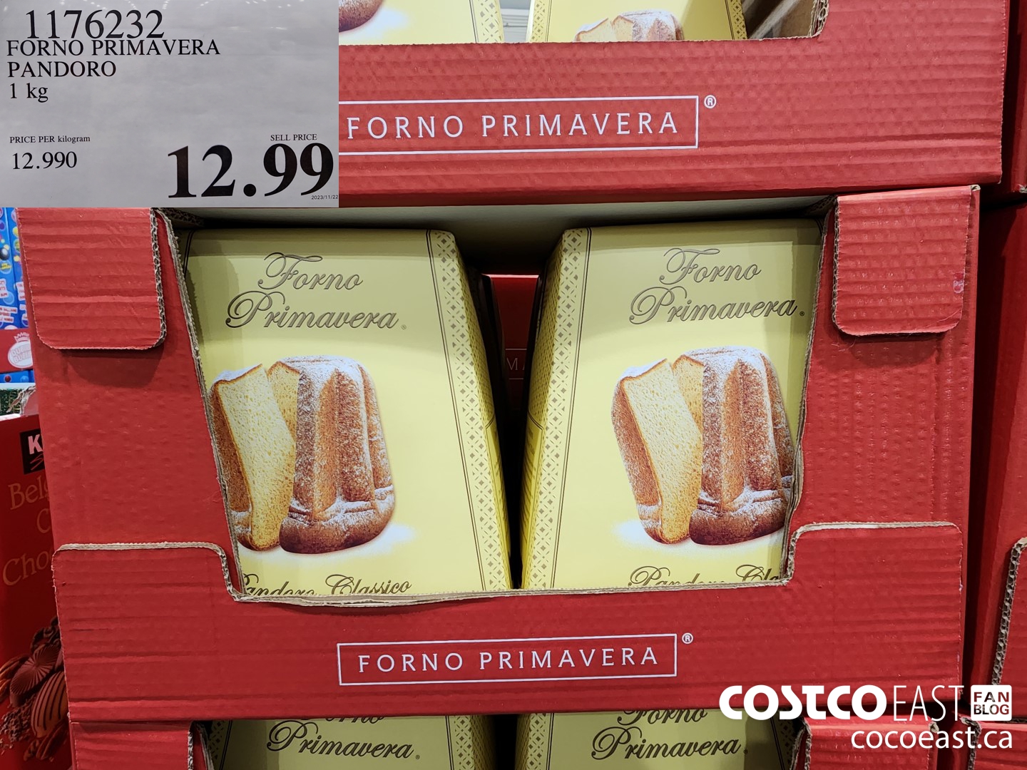 1176232 FORNO PRIMAVERA PANDORO 1 kg $12.99
