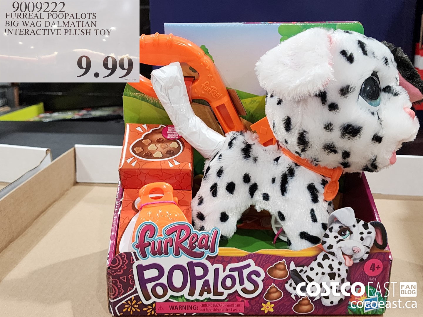 9009222 FURREAL POOPALOTS BIG WAG DALMATIAN INTERACTIVE PLUSH TOY $9.99