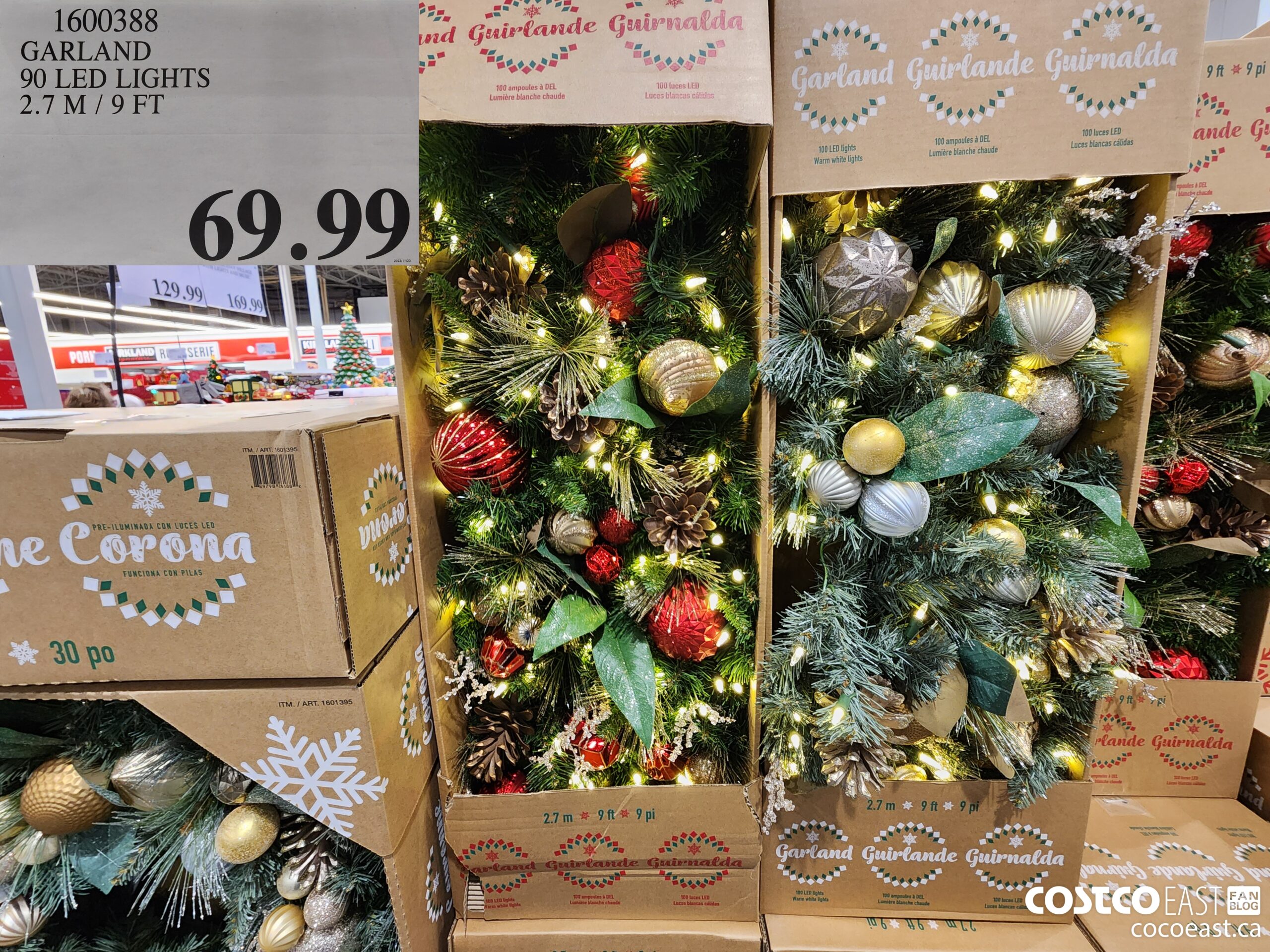 1600388 GARLAND 90 LED LIGHTS 2.7 M / 9 FT $69.99