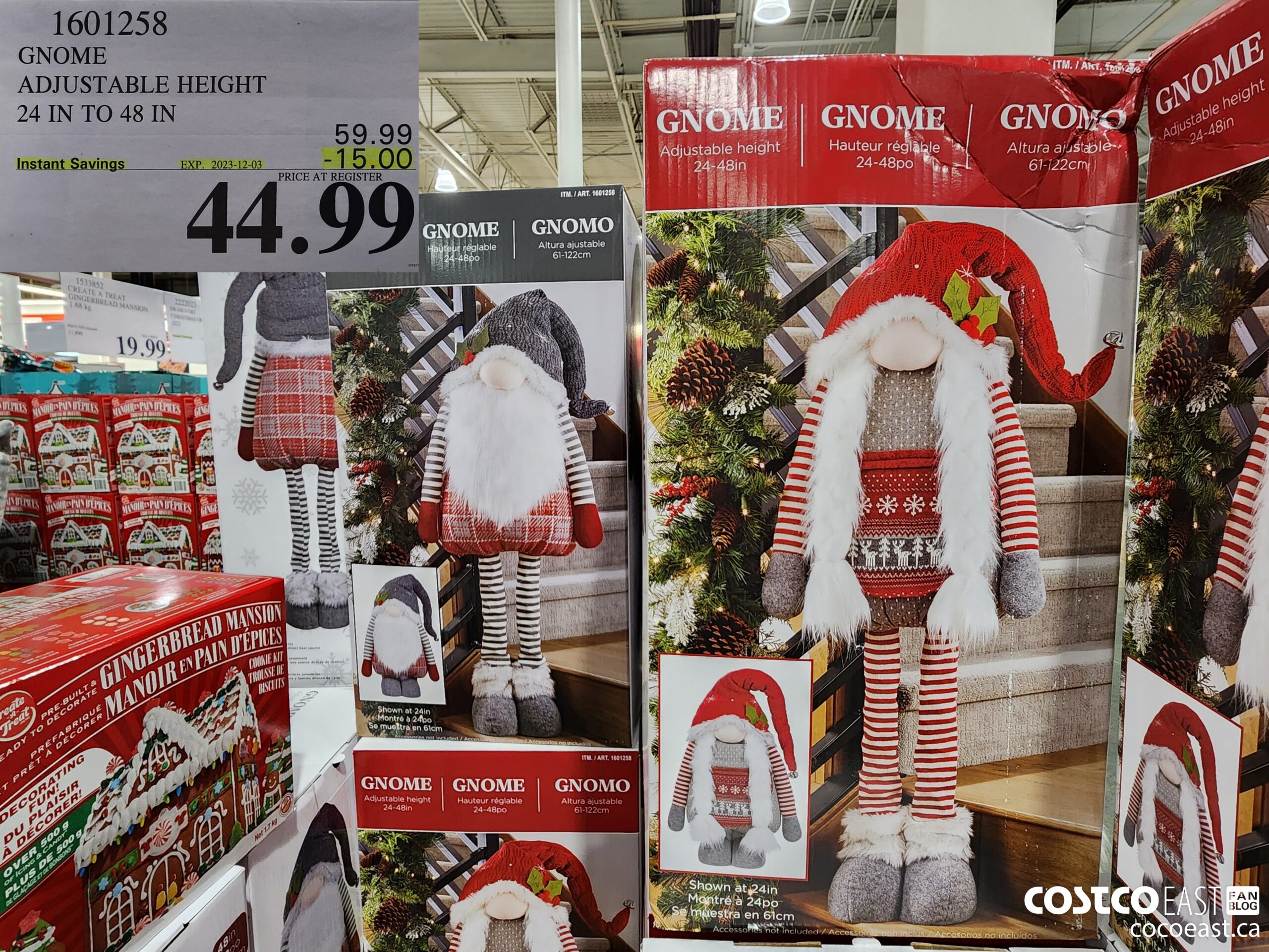 1601258 GNOME ADJUSTABLE HEIGHT 24 IN TO 48 IN ($15.00 INSTANT SAVINGS EXPIRES ON 2023-12-03) $44.99