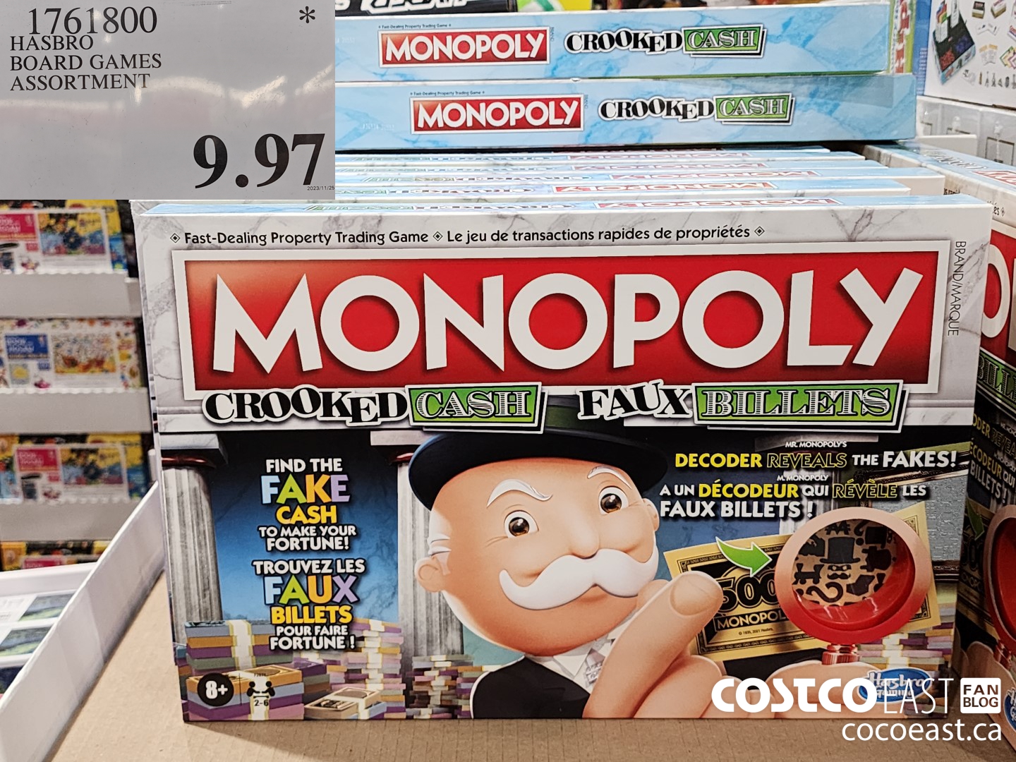 1761800 HASBRO BOARD GAMES ASSORTMENT $9.97