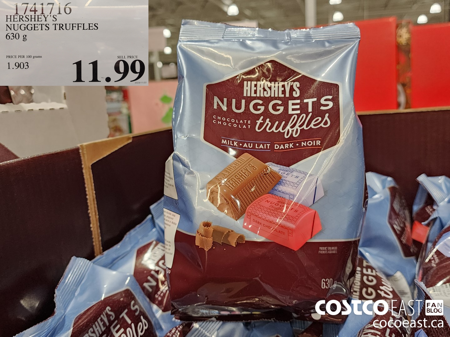 1741716 HERSHEY'S CHOCOLATE TRUFFLES 630 g $11.99