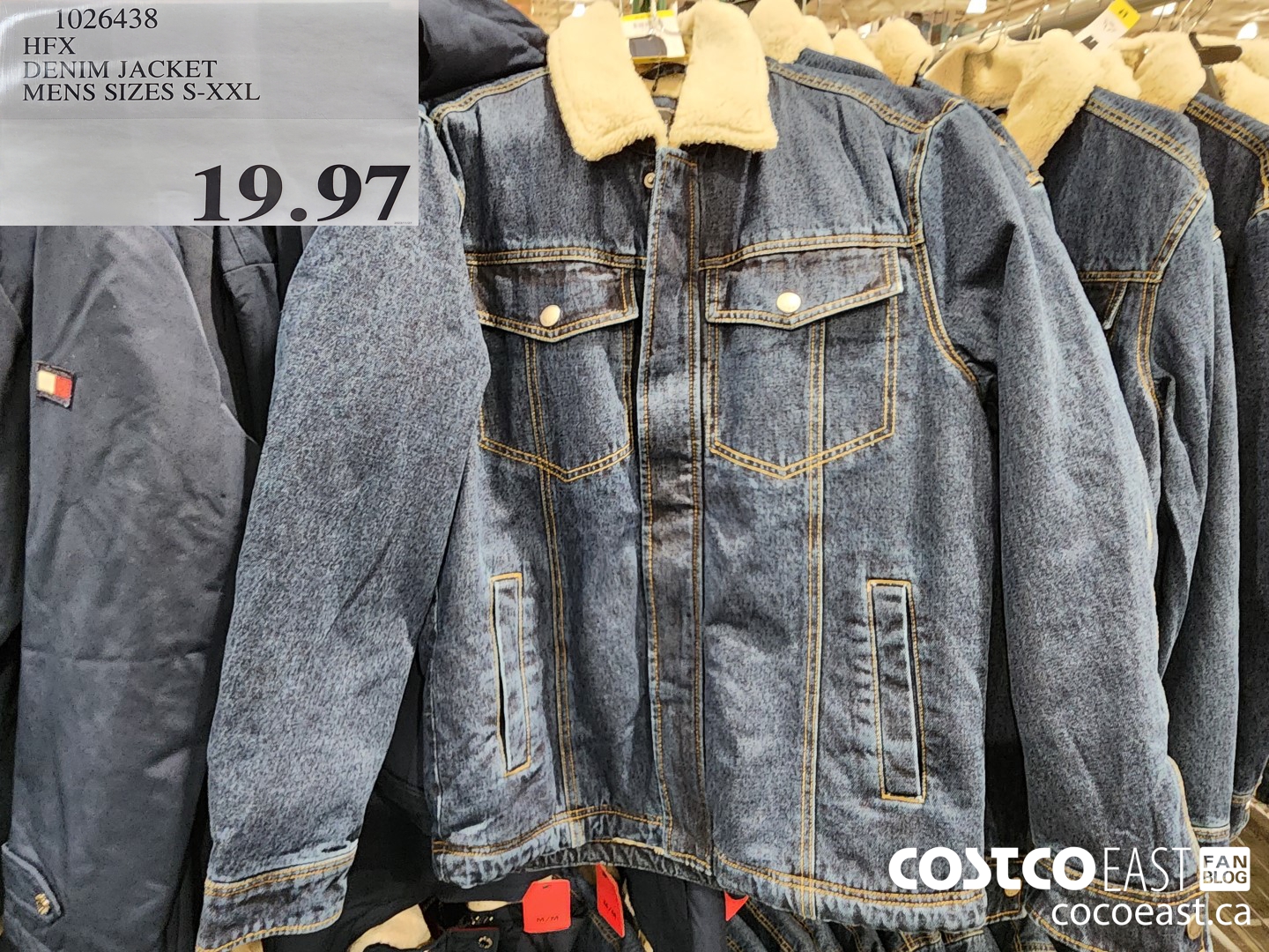 1026438 HFX DENIM JACKET MENS SIZES S-XXL $19.97